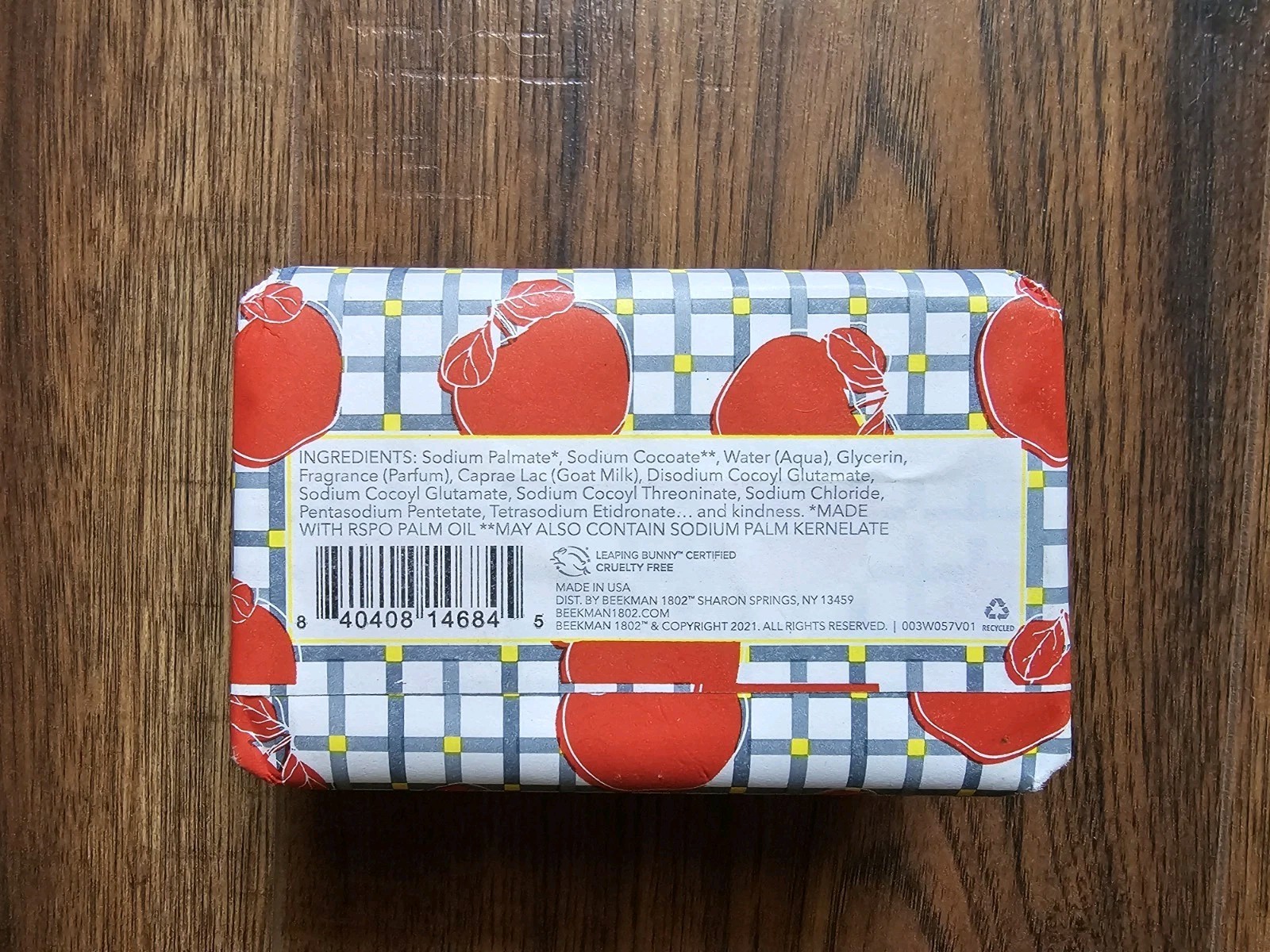 Beekman 1802 HEIRLOOM APPLE Goat Milk Bar Soap Large 9 oz USA NEW Cruelty Free