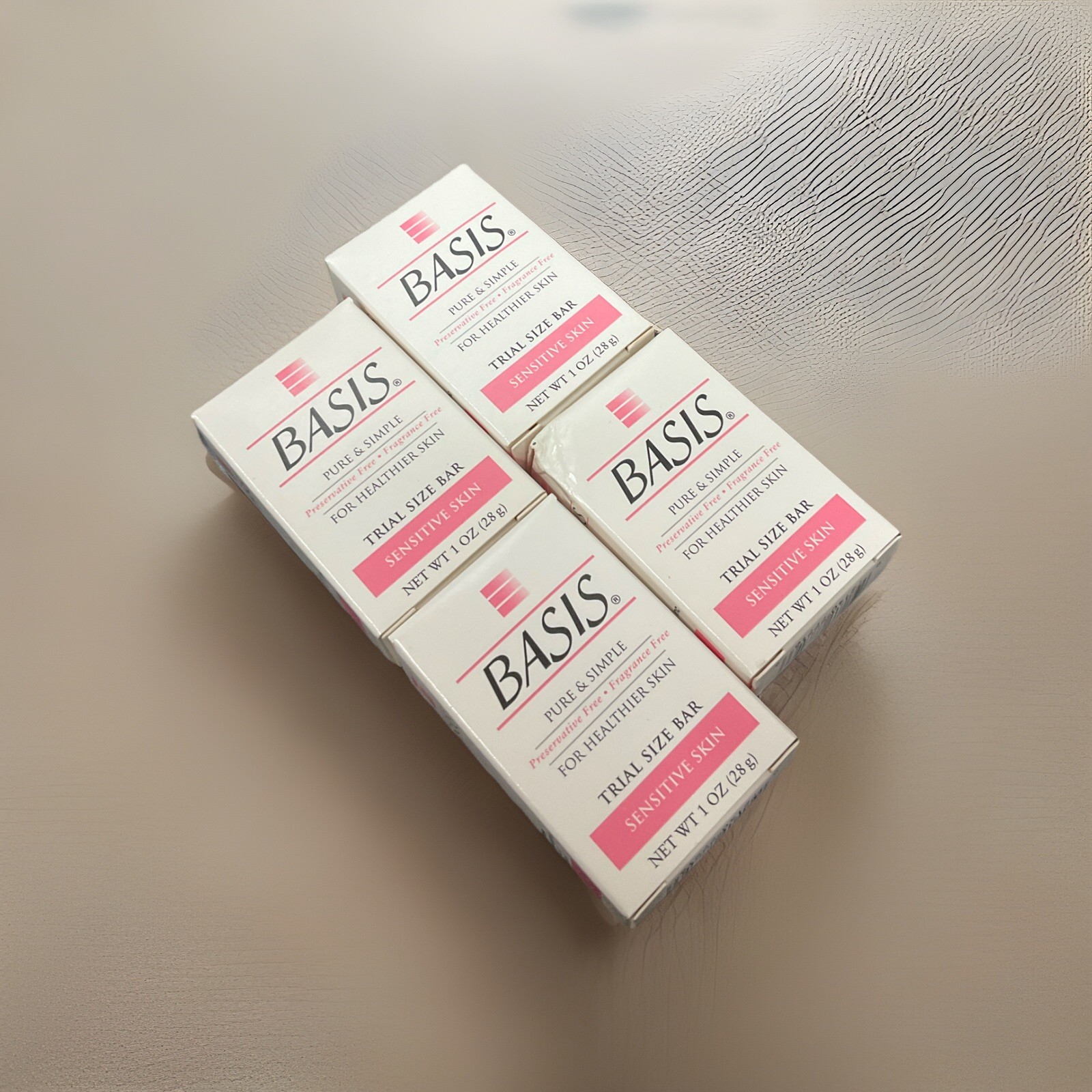 Basis Bath Bar 1oz. Combination Skin Fragrance & Preservative Free (4 BARS) Rare