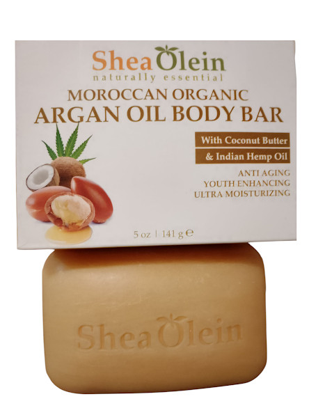 Moroccan Organic Argan Oil Body Bar Soap Cleansing Moisturizing Skin Enhancing