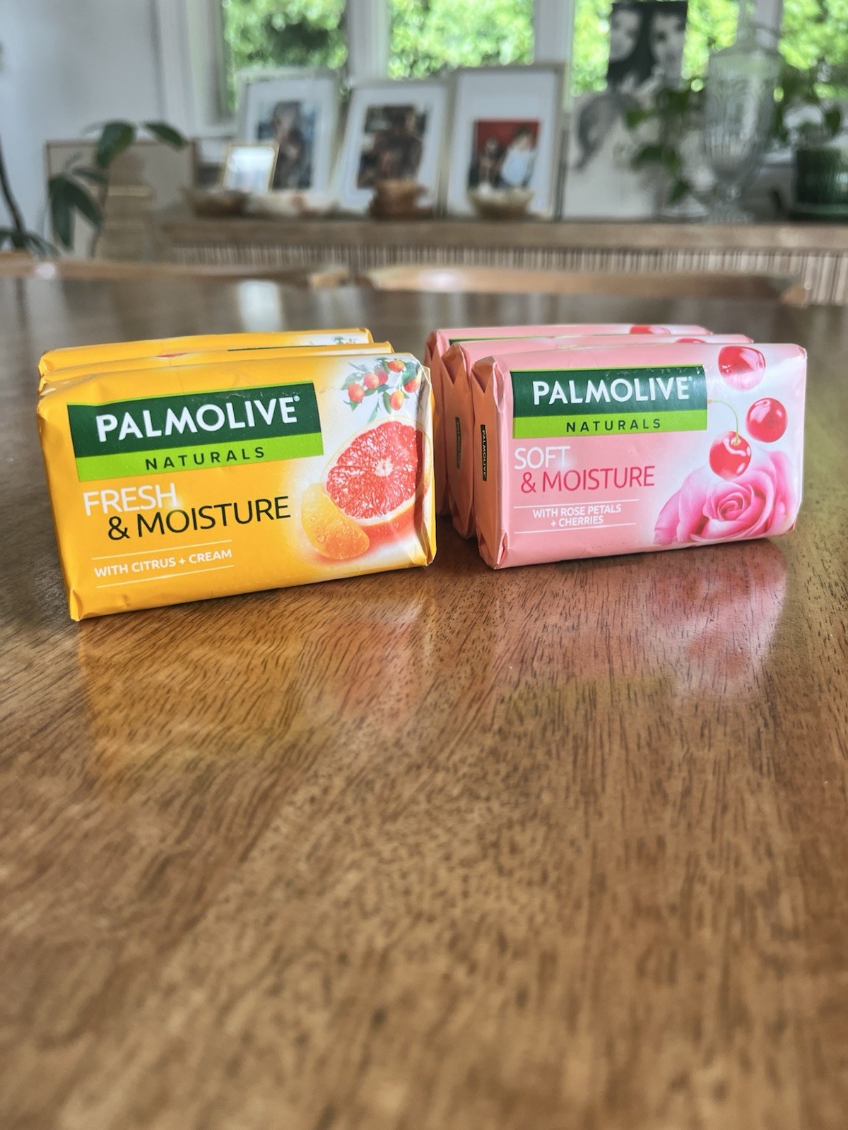 Palmolive Fresh & Moisture Citrus & Cream Soap & Rose Petal Cherry 6 Bars x 80g