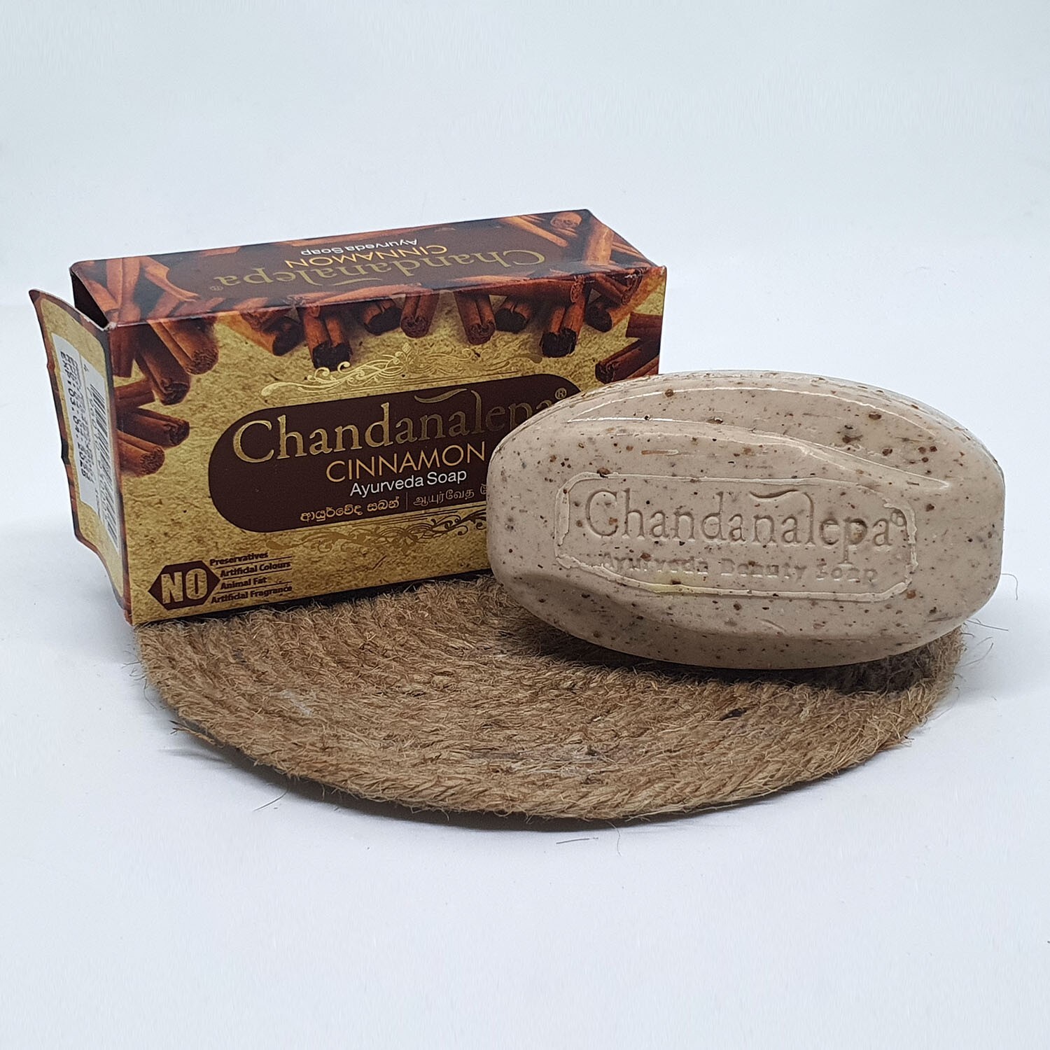 Chandanalepa Cinnamon Ayurveda Herbal Beauty Soap 100g Healthy Glowing Body Skin