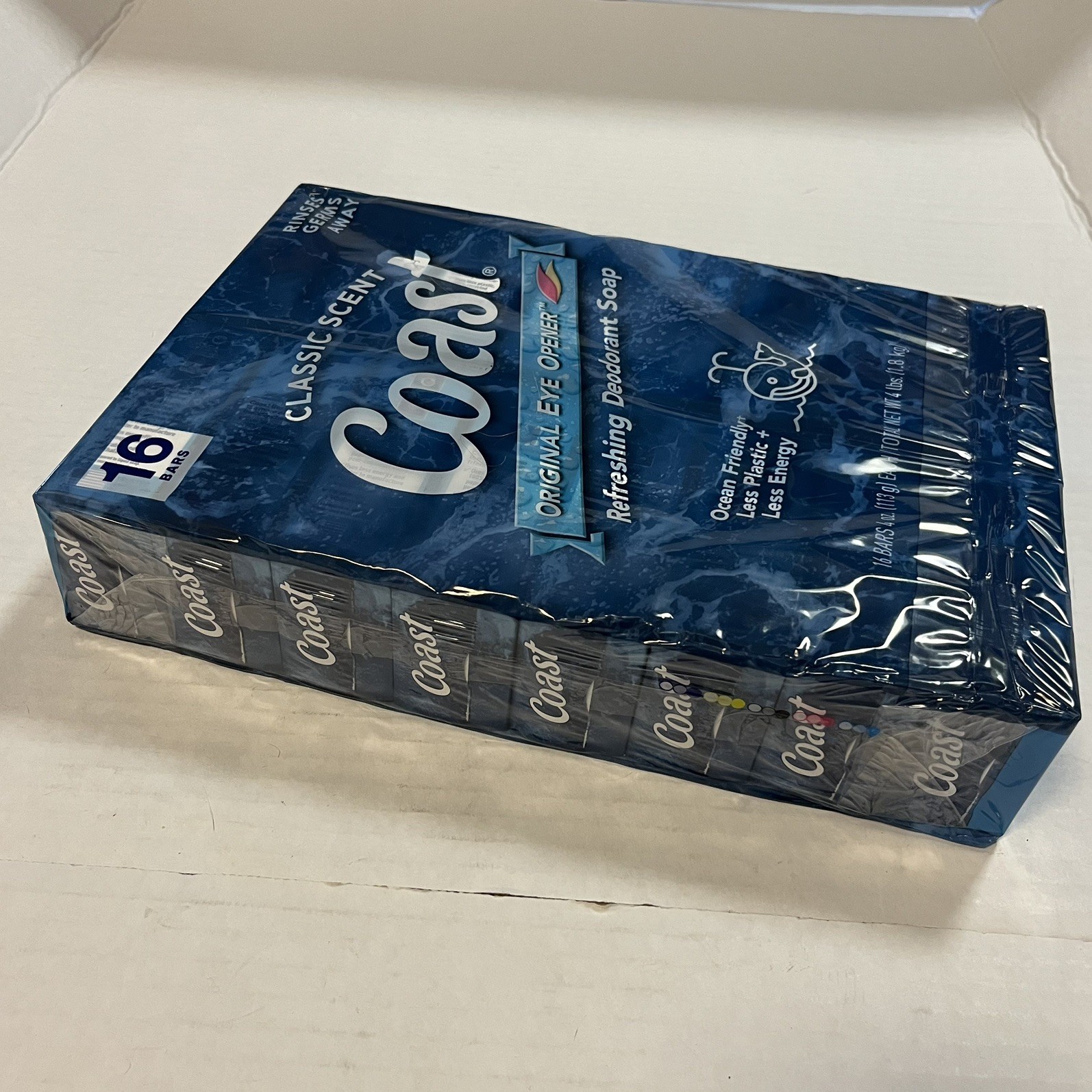Coast Classic Original Scent Bar Soap, 4 Oz Ea, 16 Bars, 4 lbs of Soap NEW NIP