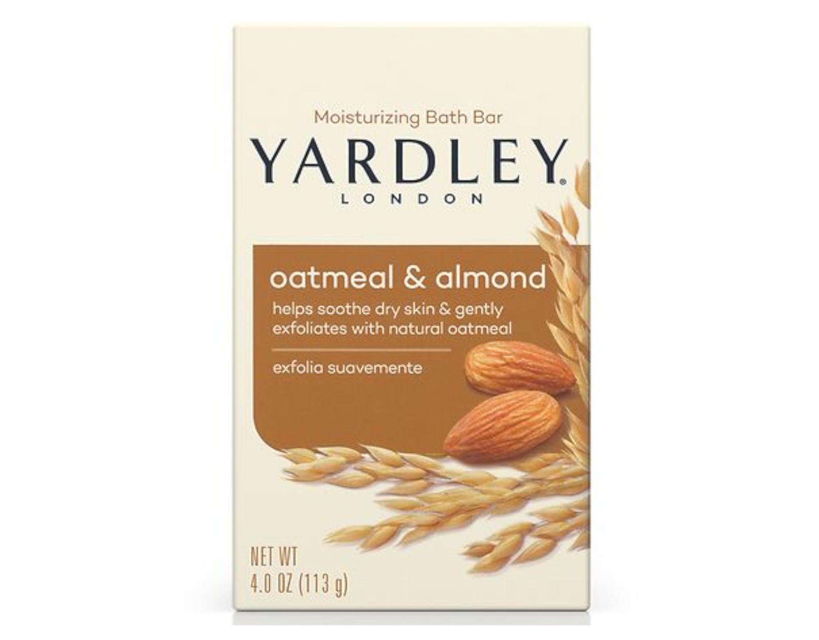 Yardley London Bath Bar Oatmeal & Almond 4oz, 2 Count – Pack of 4