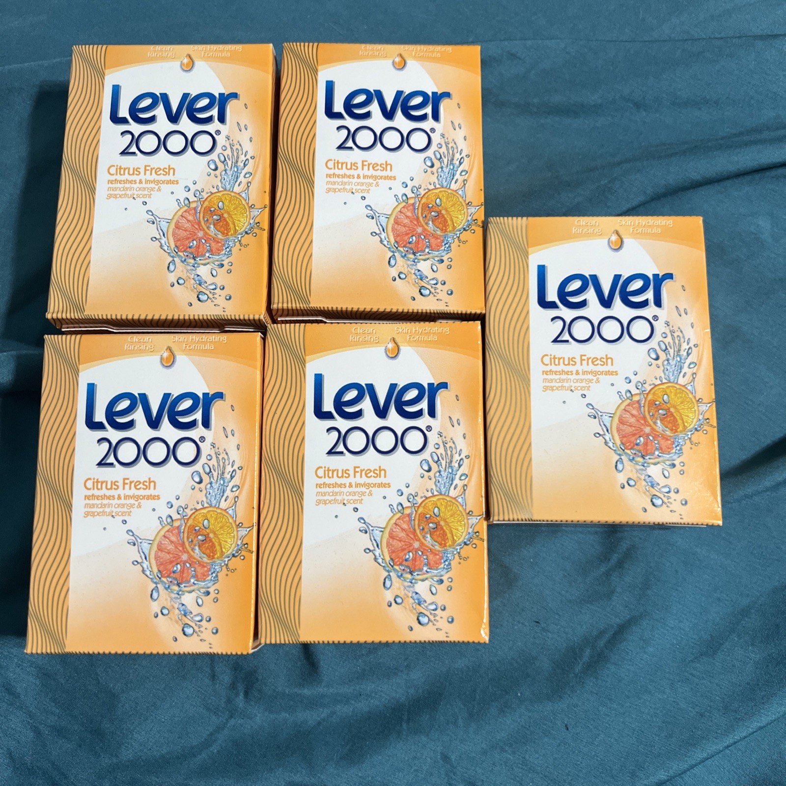 Lever 2000 Citrus Fresh Soap Bars 4 oz Discontinued Retired Lot of 5