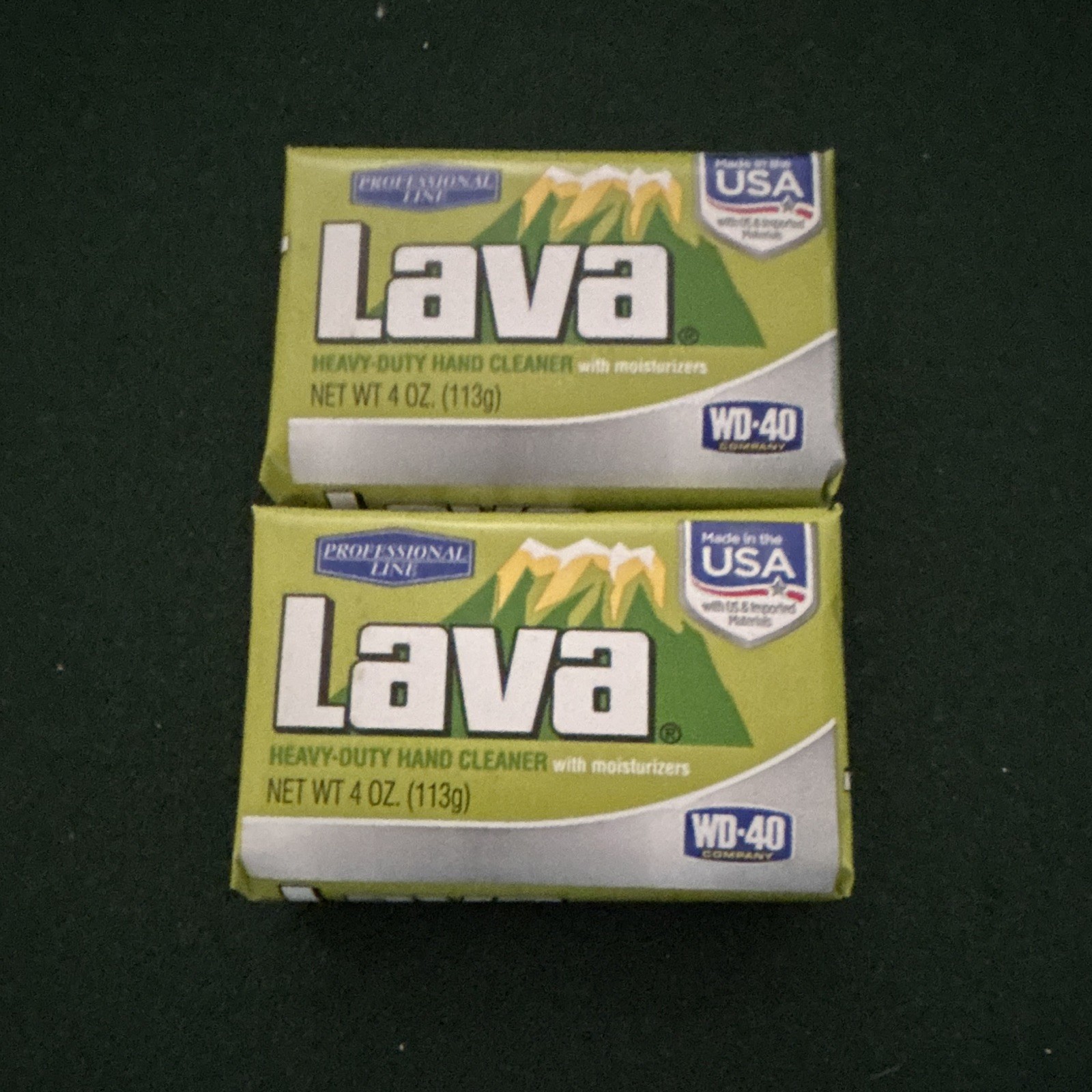 Lava Professional Line Heavy-Duty Moisturizing Hand Soap Bar, 4 oz Lot of 2 bars