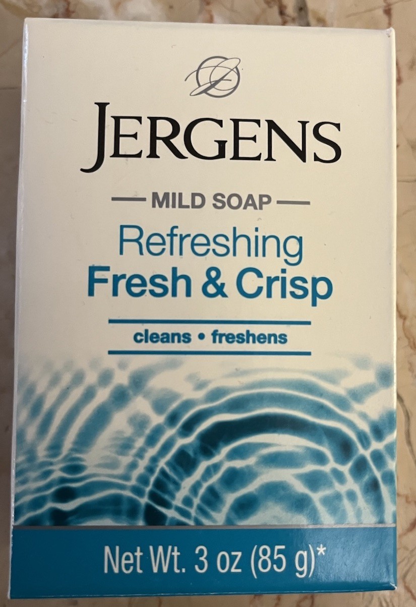 Lot of 12 Jergens Mild Soap Refreshing Fresh & Crisp Bar Soap 3oz NEW