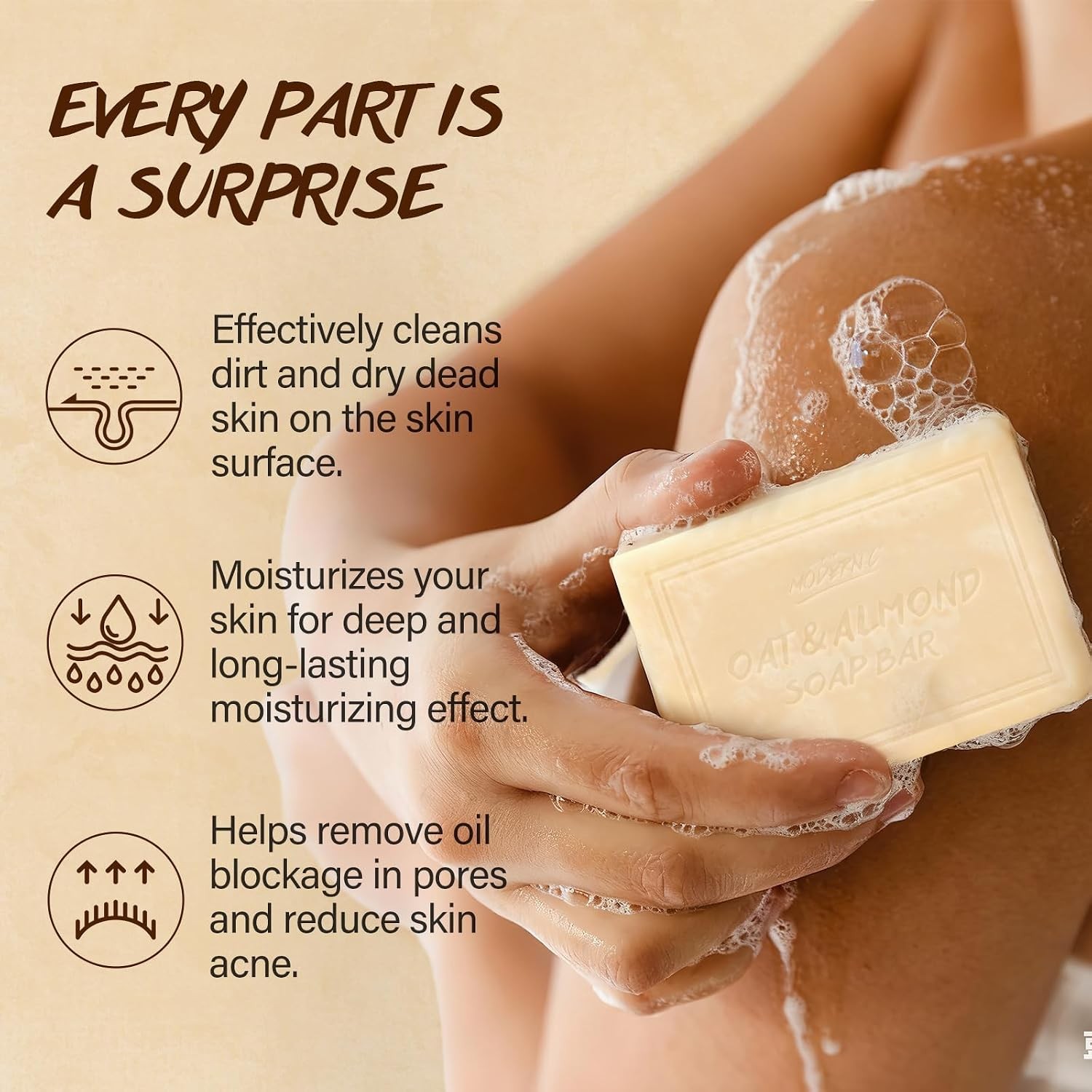 Natural Organic Bar Soap Set 6Pcs Plant Extracts Body Face Gift Men Women