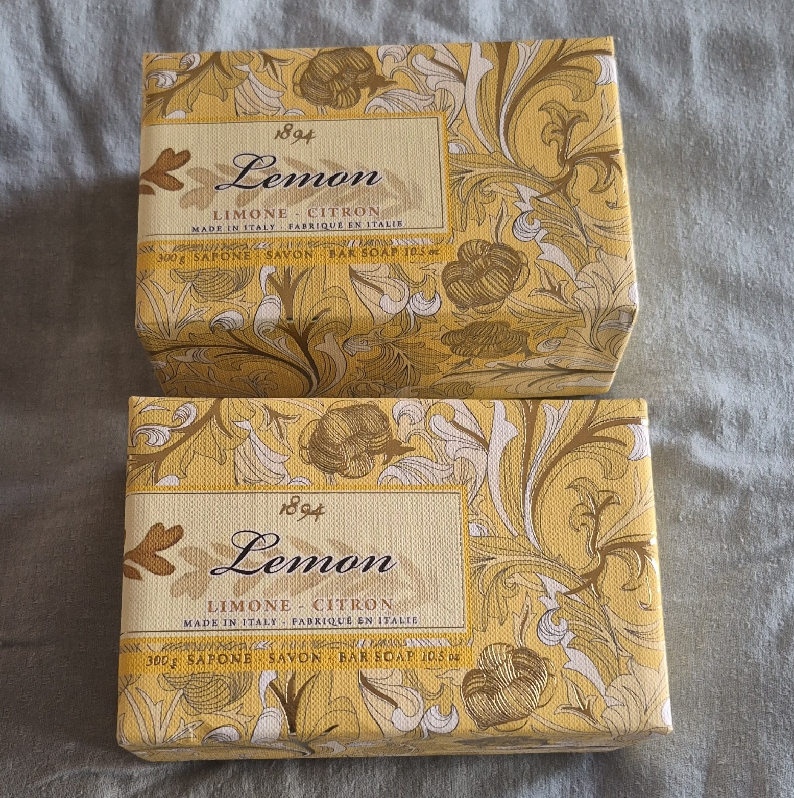Nesti Dante Tuscany Lemon Handmade Bar Soap Multipack 2 Bars 10.5 oz