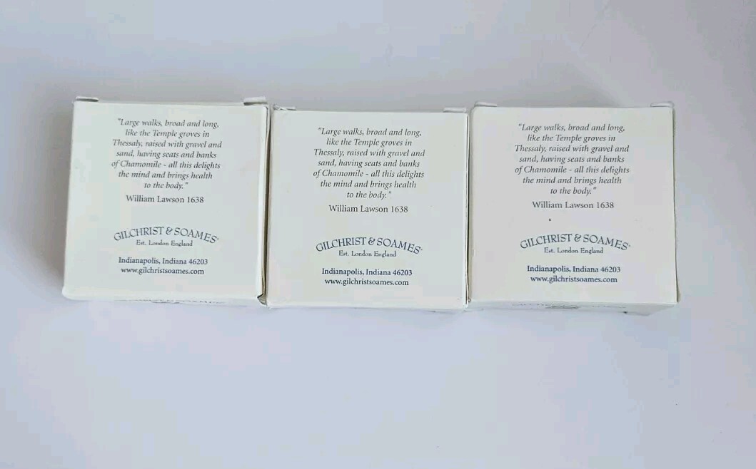 Lot Of 3 Gilchrist & Soames Aloe Vera Moisturizing Skincare Soap 1.50 oz