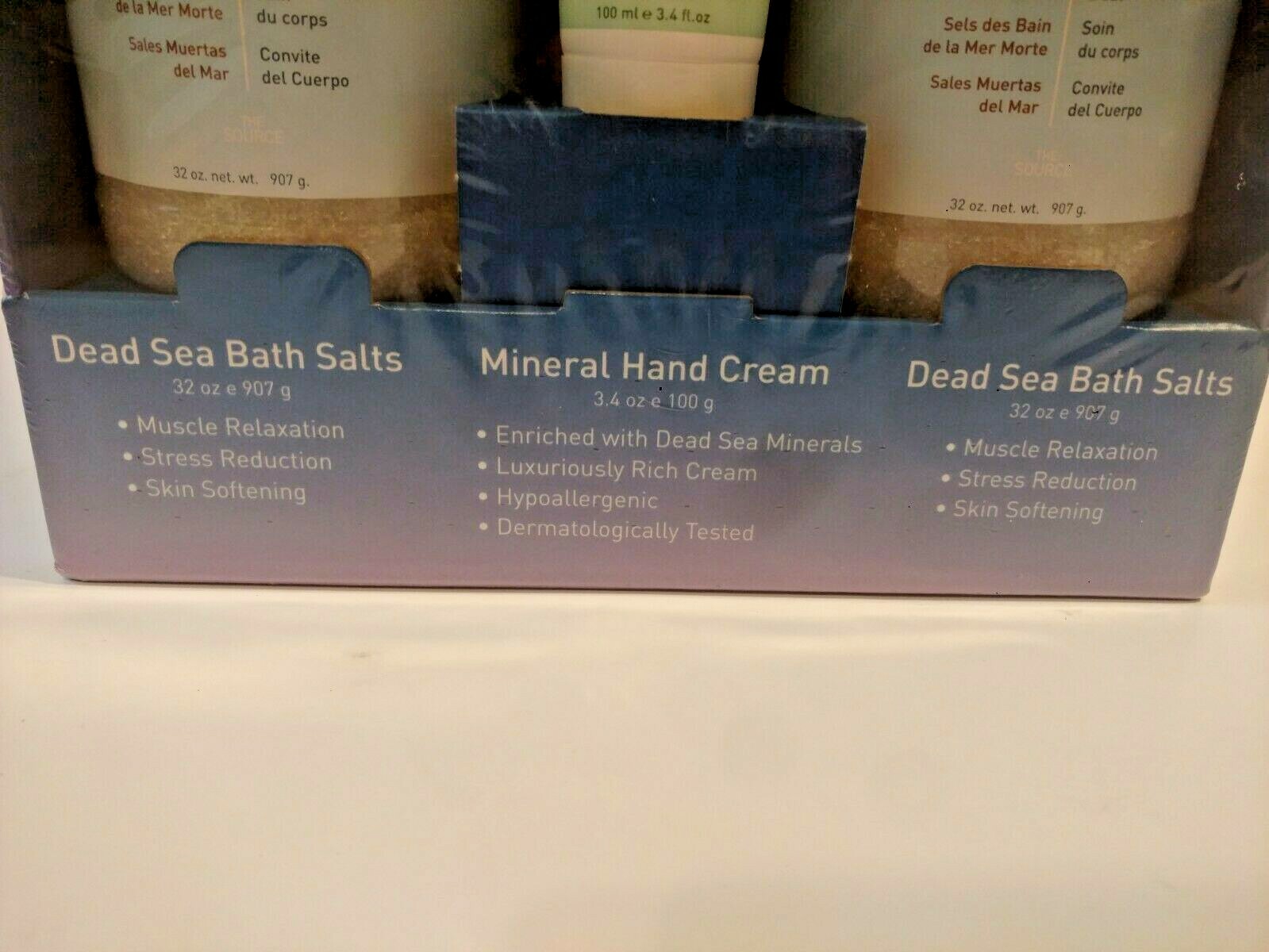AHAVA Dead Sea Mineral Spa Treatment 4lbs Bath Salts & 3.4oz Hand Cream