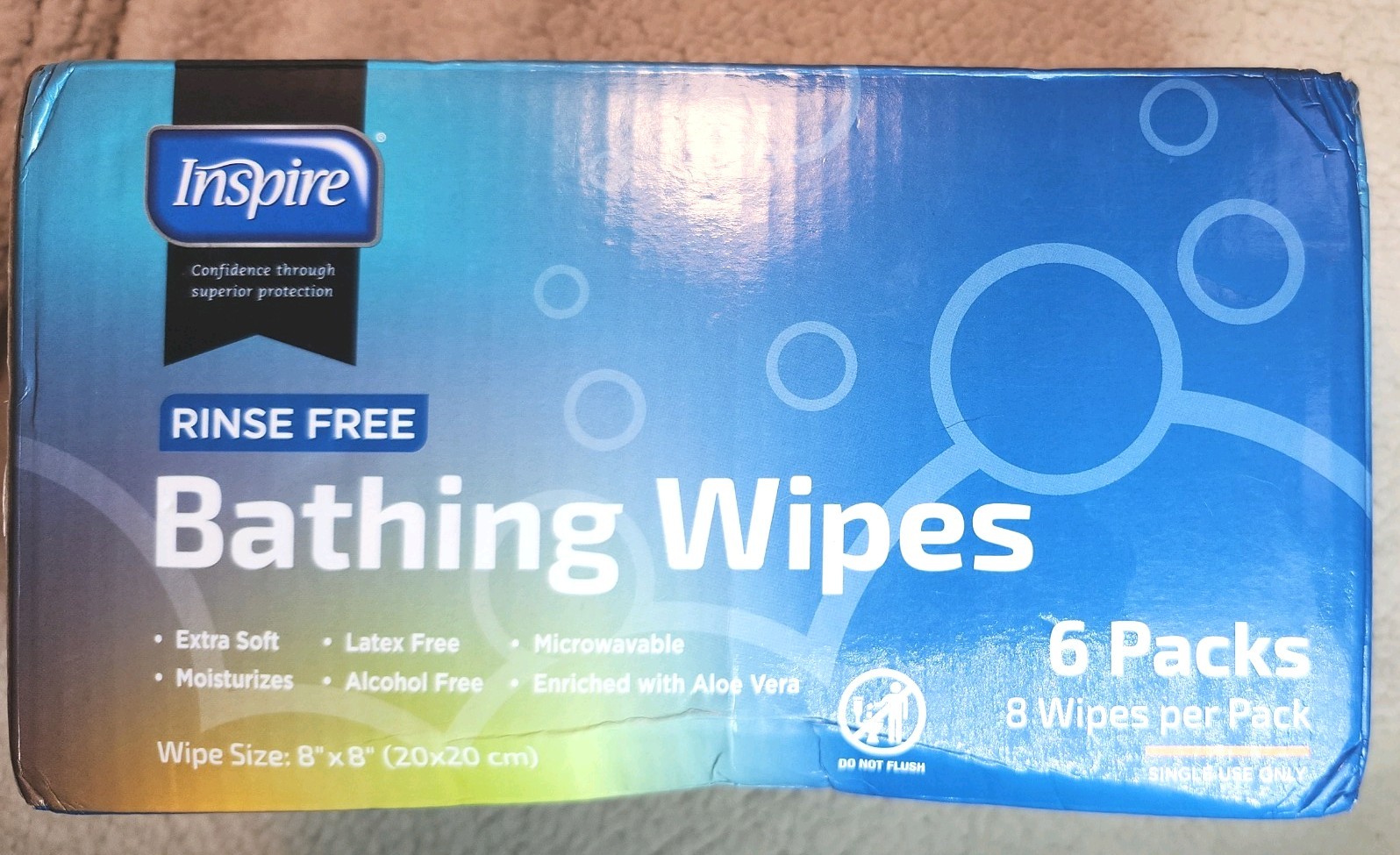 Best Thick Rinse Free Body Wipes, Extra Large Washcloths For Adults, Aloe Vera