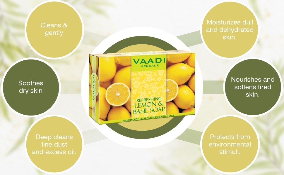 Refreshing Lemon and Basil Soap – Each 2.65 Oz, Pack of 12(32 Ounces)