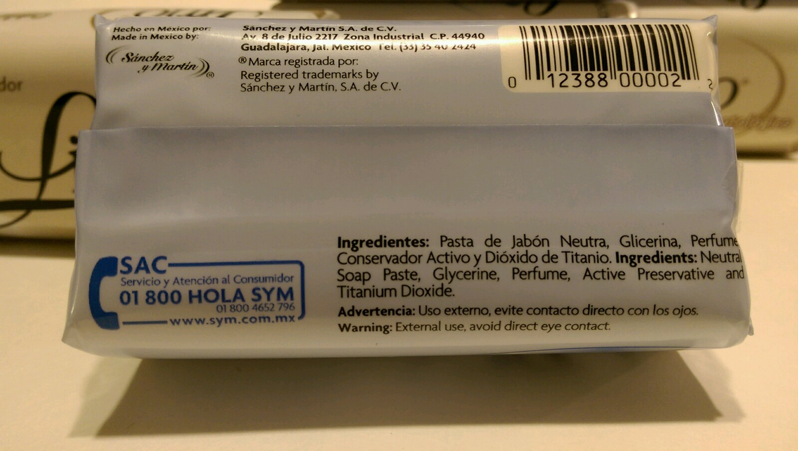 6X Lirio Neutral Bar Soap Daily Use/Jabon Neutro de Tocador de uso diario!!!