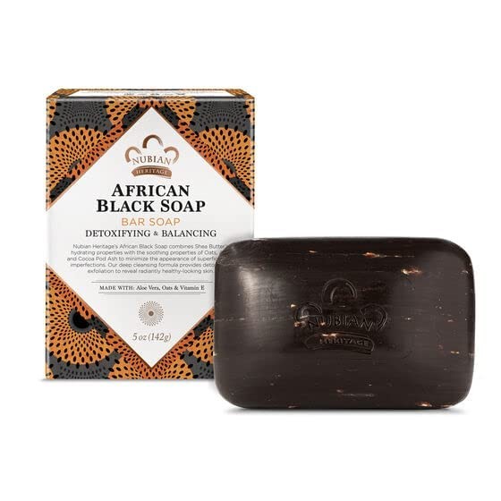 Nubian Heritage Soap Bar African Black, 5 oz 5 Ounce (Pack of 1)