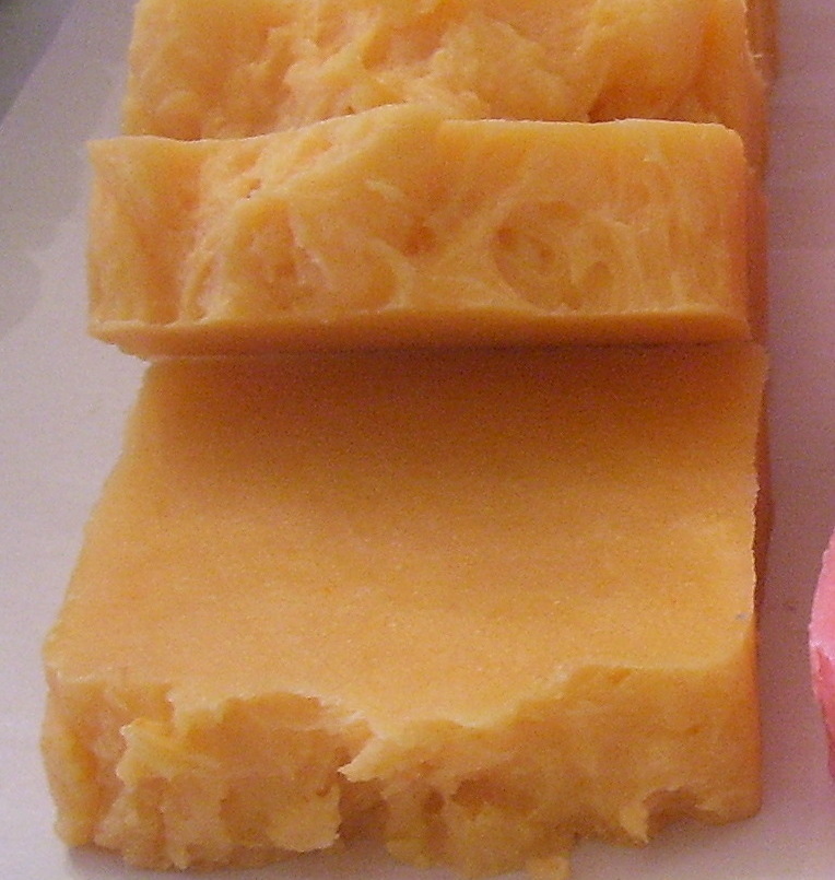 HANDMADE SHEA BUTTER SOAP Caribbean Cantaloupe HANDMADE SHEA BUTTER SOAP