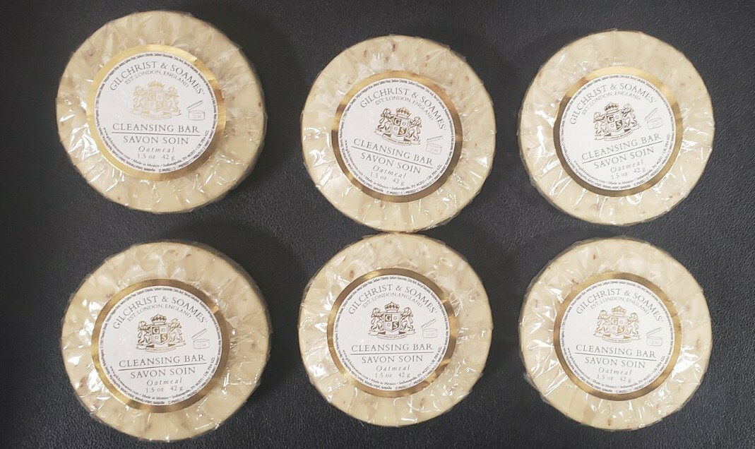 Gilchrist & Soames Cleansing Bar – Oatmeal Soap 1.5 oz Lot of 6