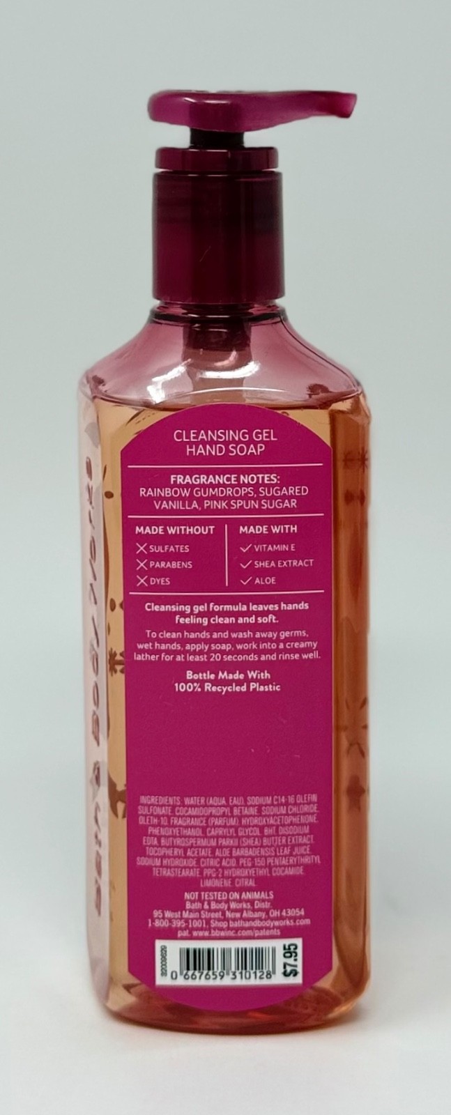 5 NEW BATH & BODY WORKS PINK GUMBALL BUBBLE GUM CLEANSING GEL HAND SOAP WASH 8OZ