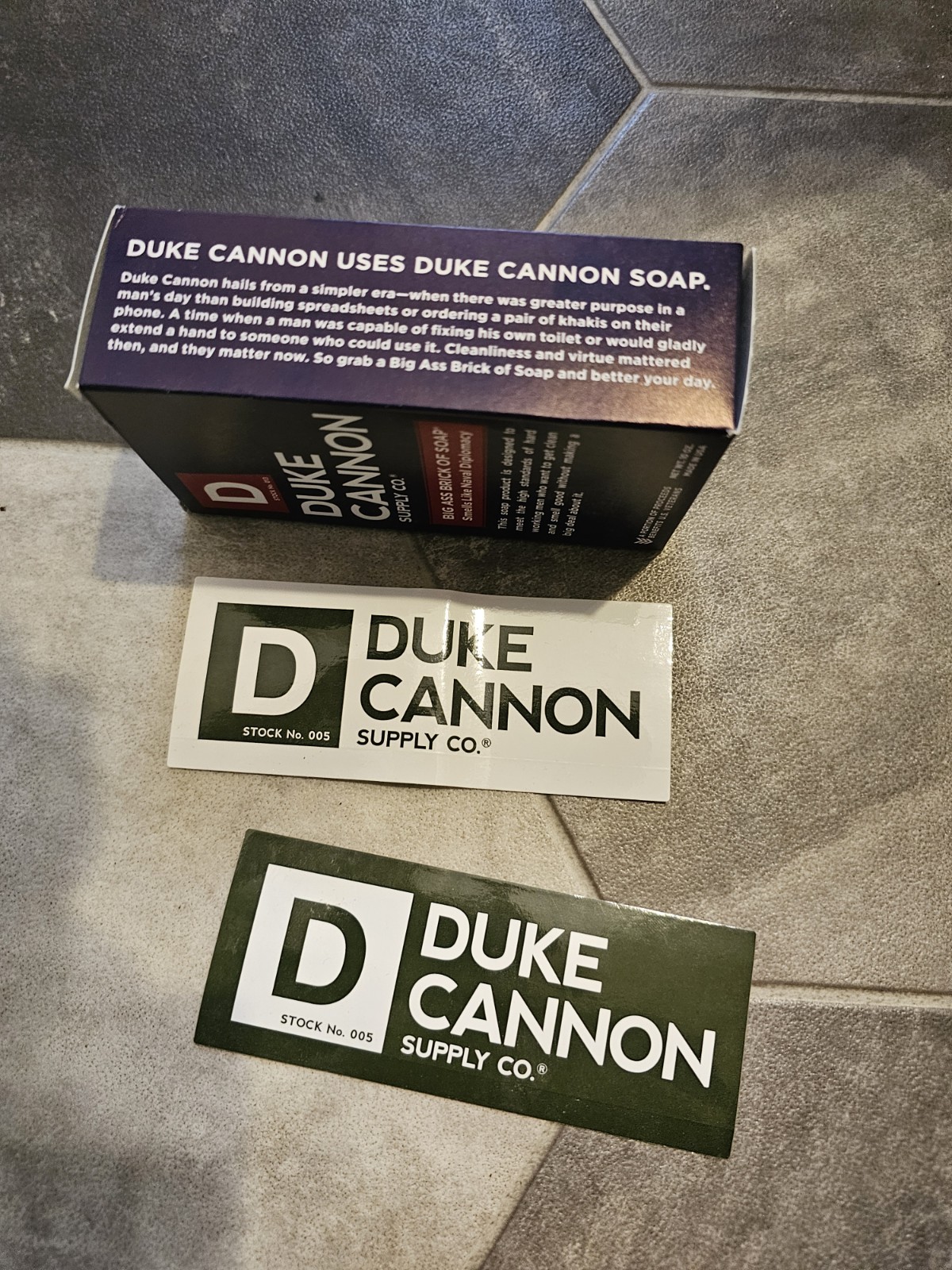 Duke Cannon Supply Co. Big A$$ Brick of Soap 10oz Naval Diplomacy & Stickers