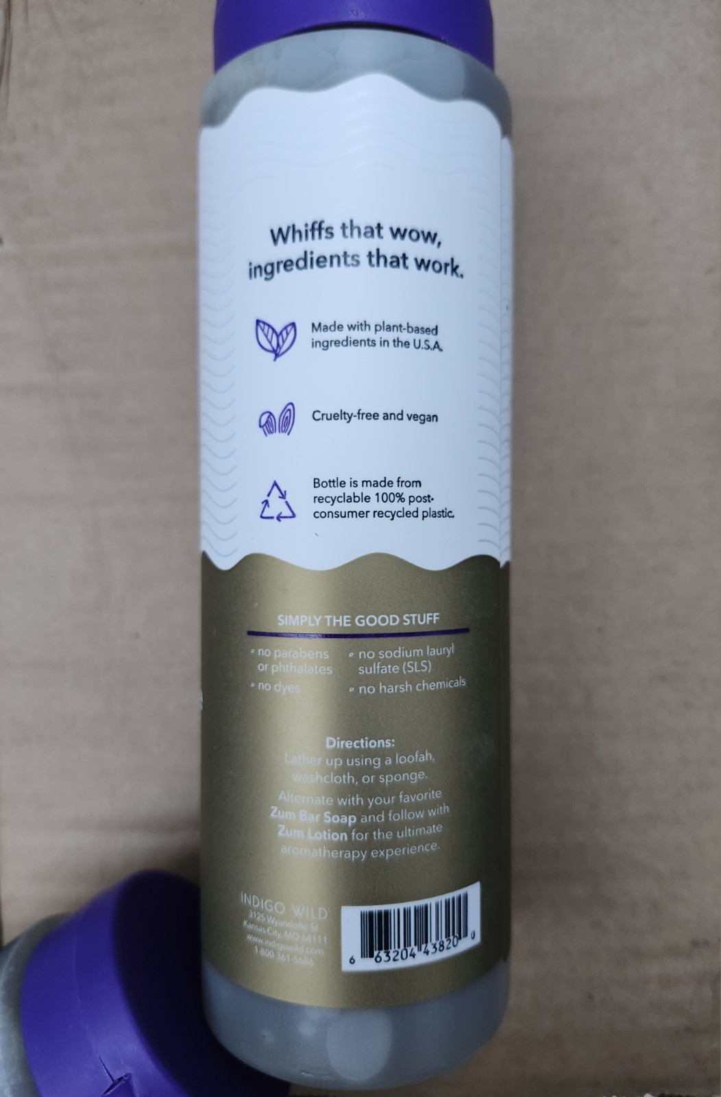 16 fl oz Bottle of Zum Plant-Based Body Soap In The Frankincense & Myrrh 2 Pack