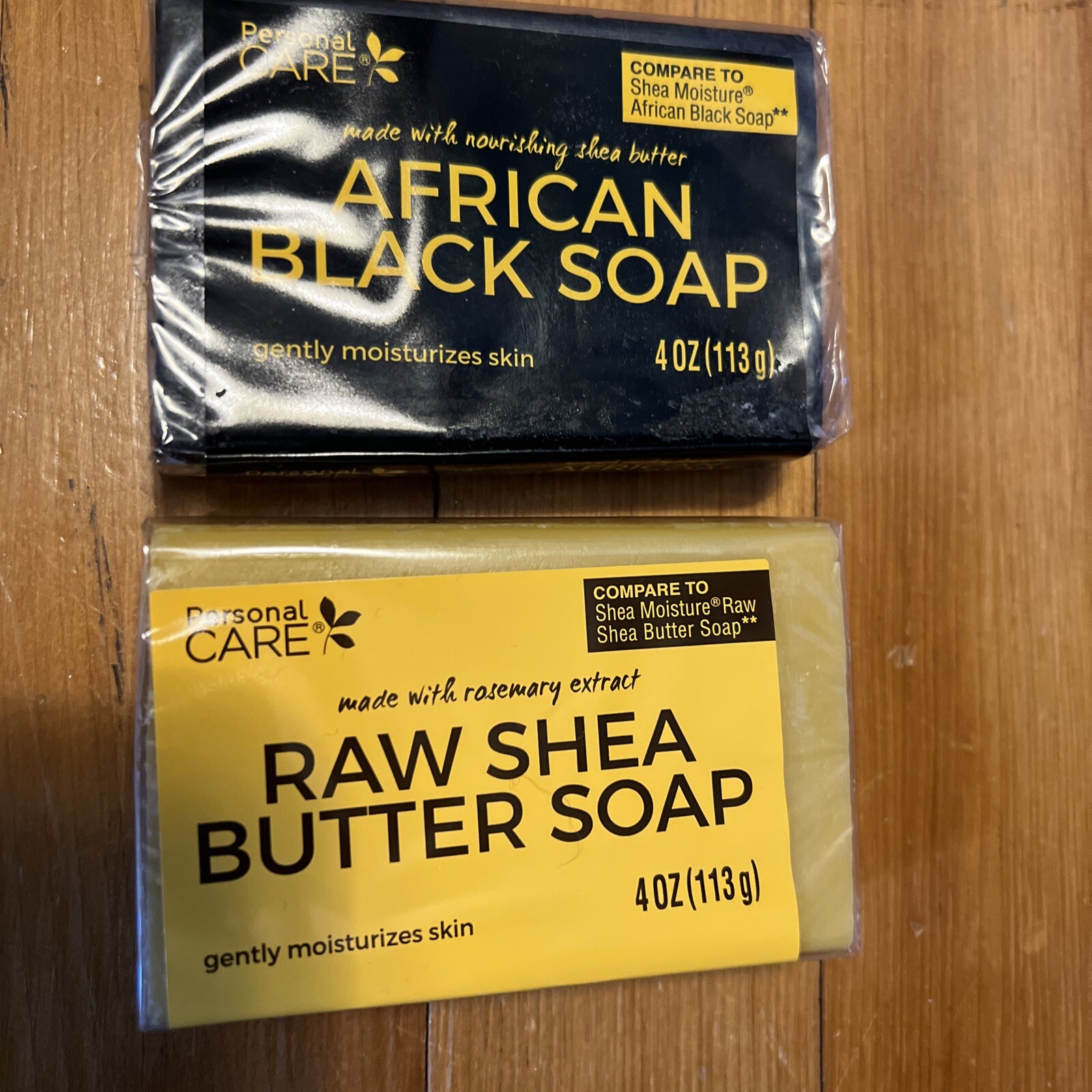 Personal Care African Black Soap and Shea Butter Soap 4oz BARS QUANTITY OF 2