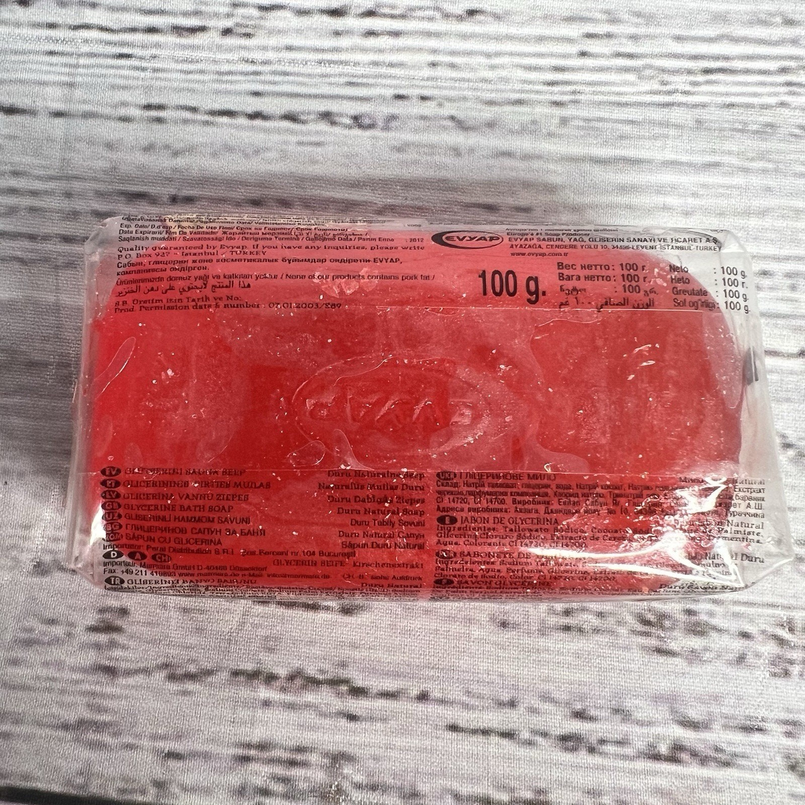 Duru Natural Glycerine Soap Cherry Extract Vintage Bar Soap 100g