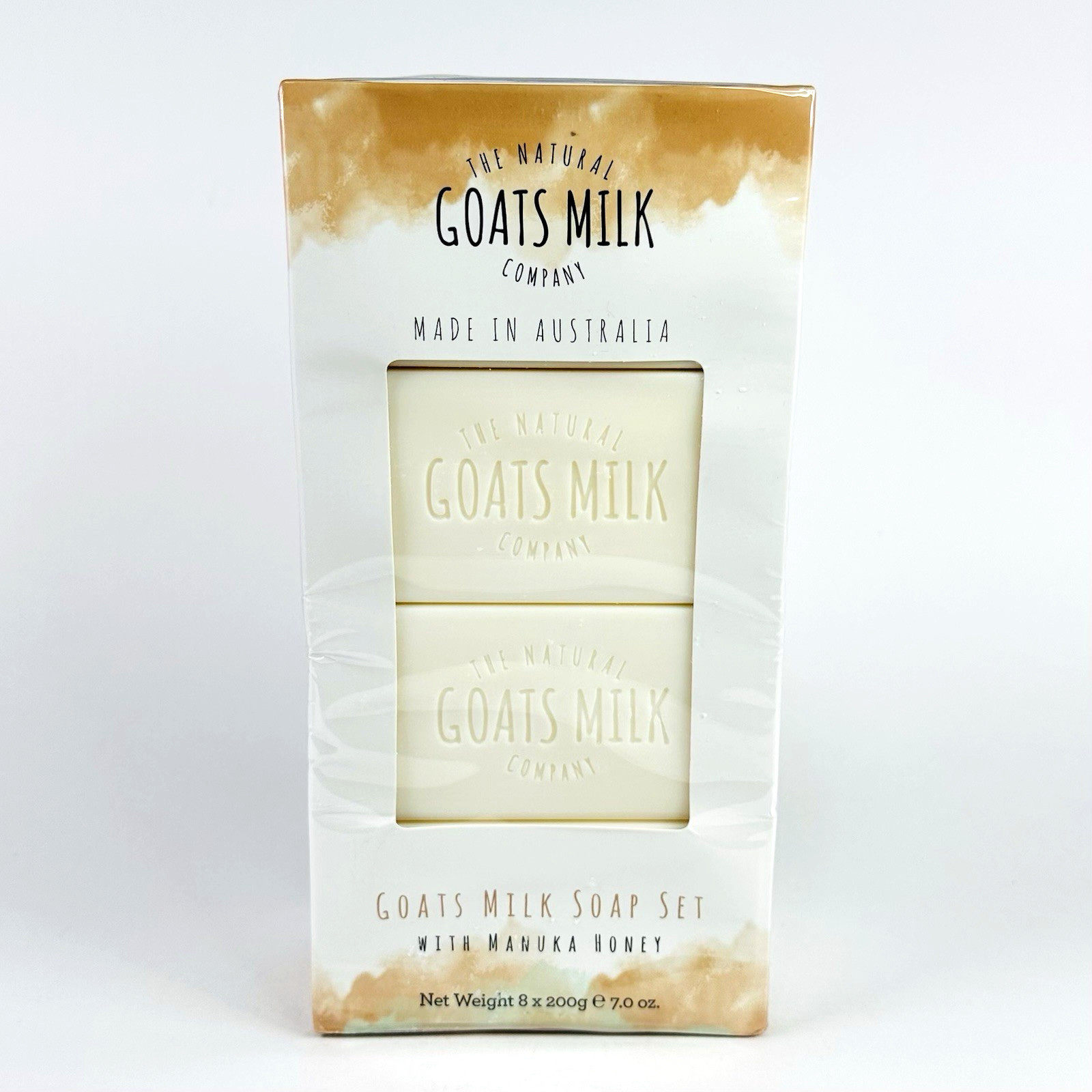 The Natural Goats Milk Co Goats Milk 8 Bars Soap Manuka Honey Made In Australia