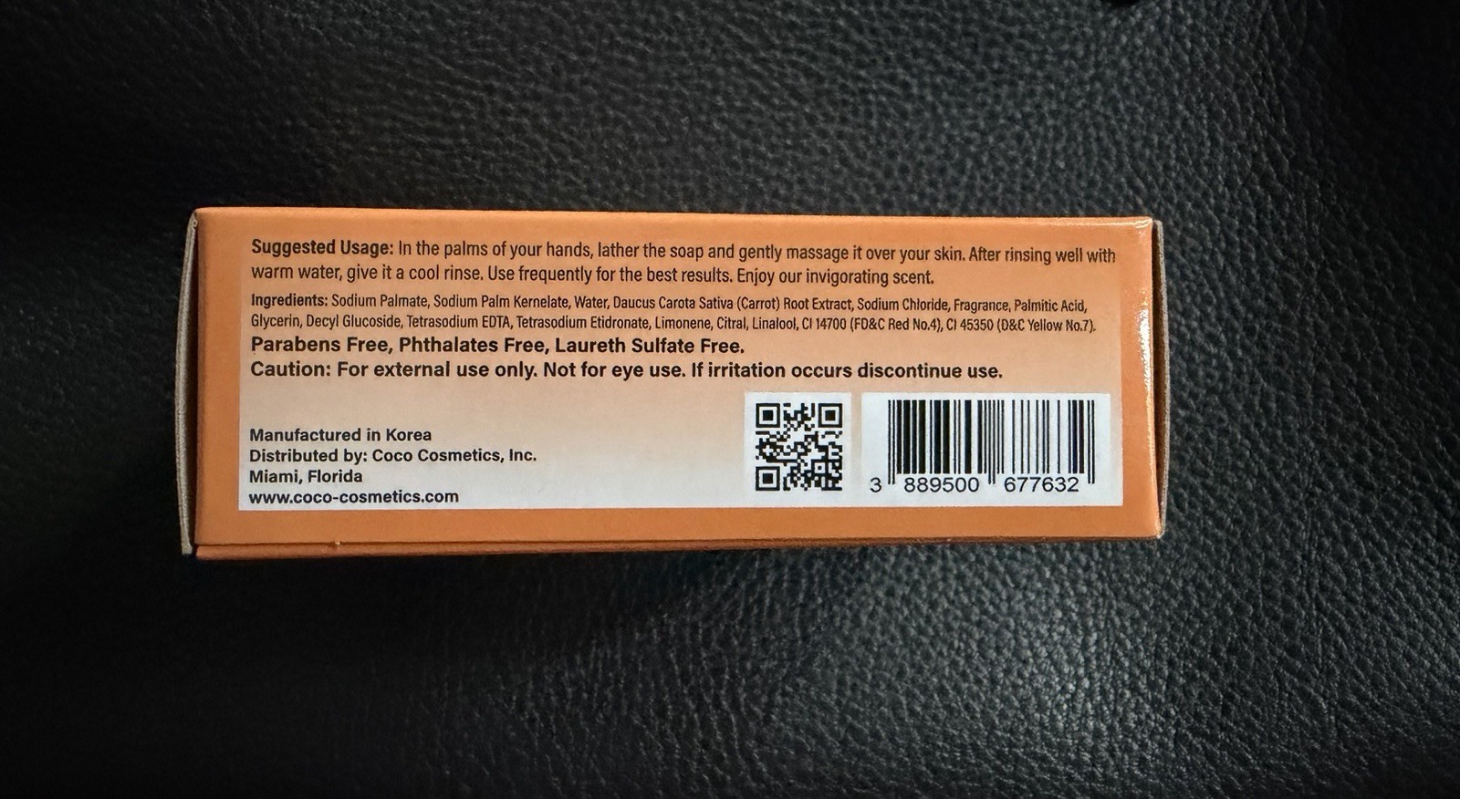 Carrot Complexion Quad-Milled Beauty Bar with Carrot Extract 125g, 3 Pcs