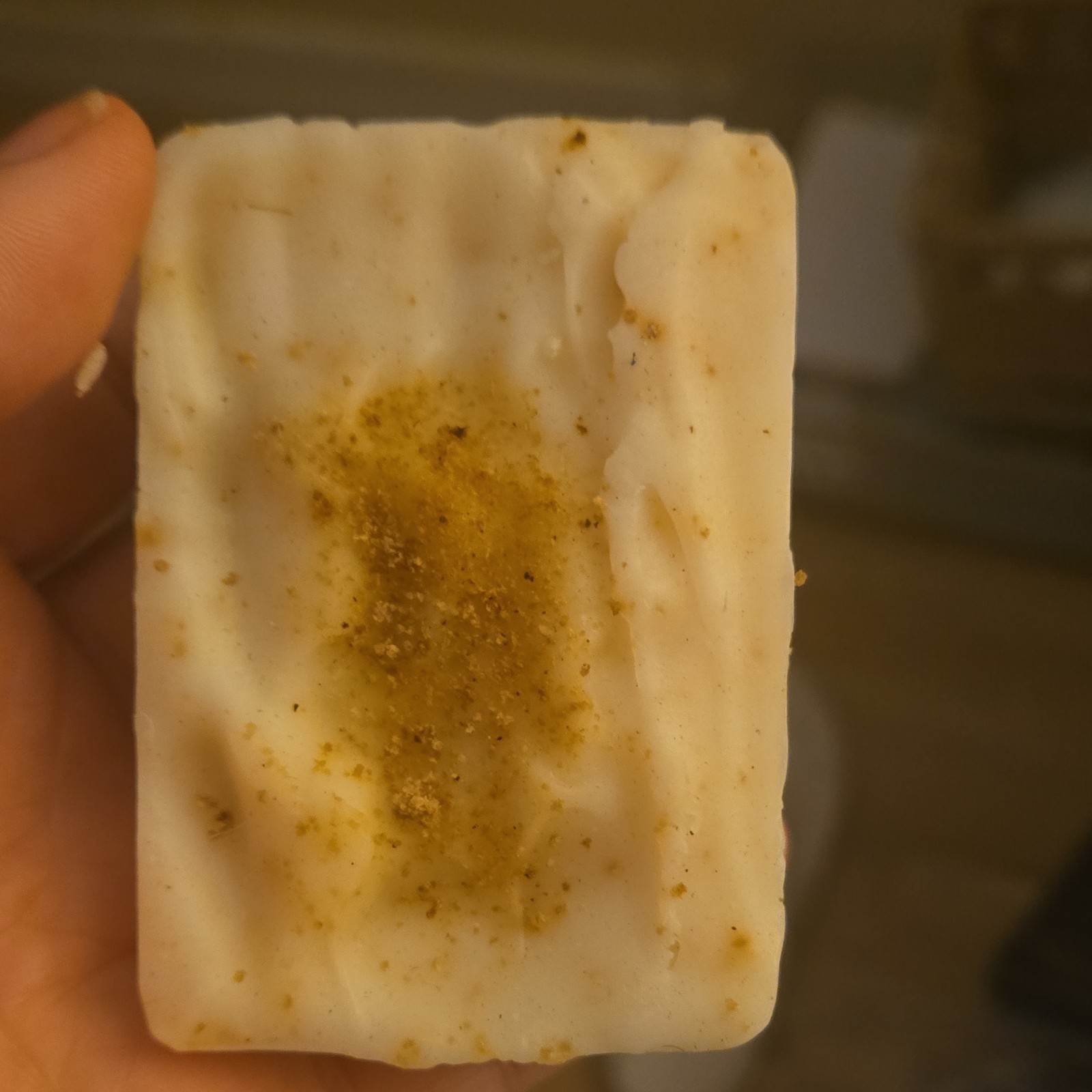 Homemade Floral Pattern Body Bar Soap Beige Rectangular for Body & Hands Unisex