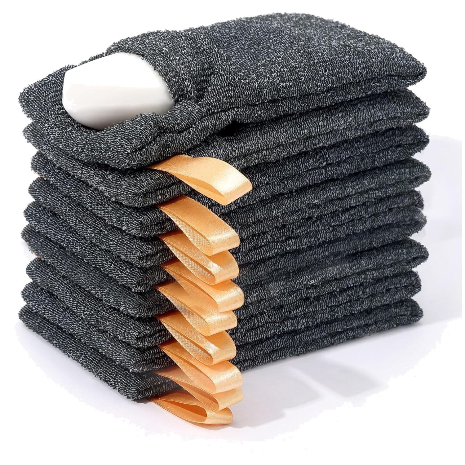 Body Scrubber Shower Sponge – Pack of 9 Exfoliating//