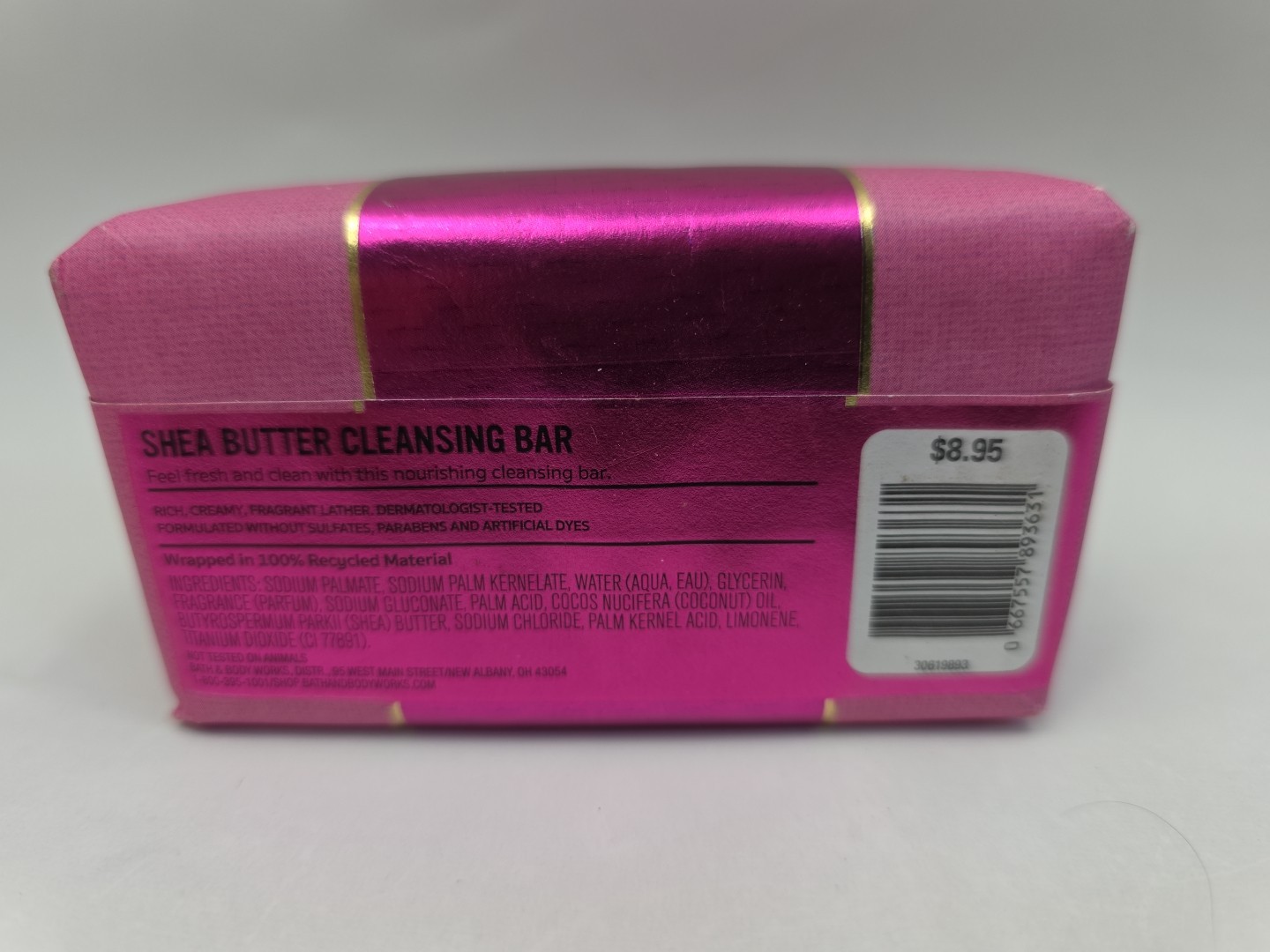 PINK PINEAPPLE SUNRISE SHEA BUTTER CLEANSING BAR SOAP Bath& Body Works 5 Oz