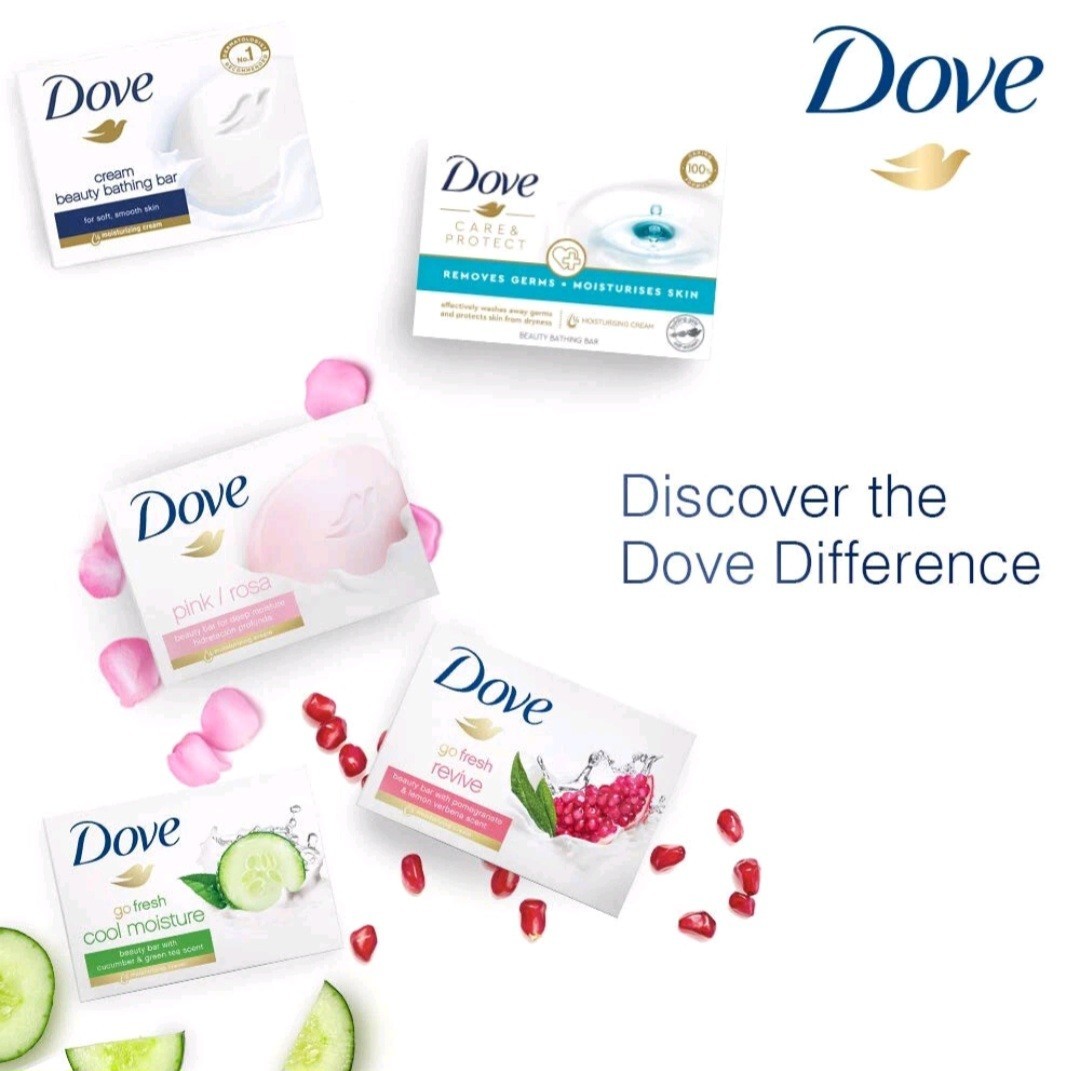 § DOVE (1) 3.52 Oz. (100g) Bar 🩵🫧 ●CARE & PROTECT● 🩵🫧 Beauty Bar Soap 🫧.