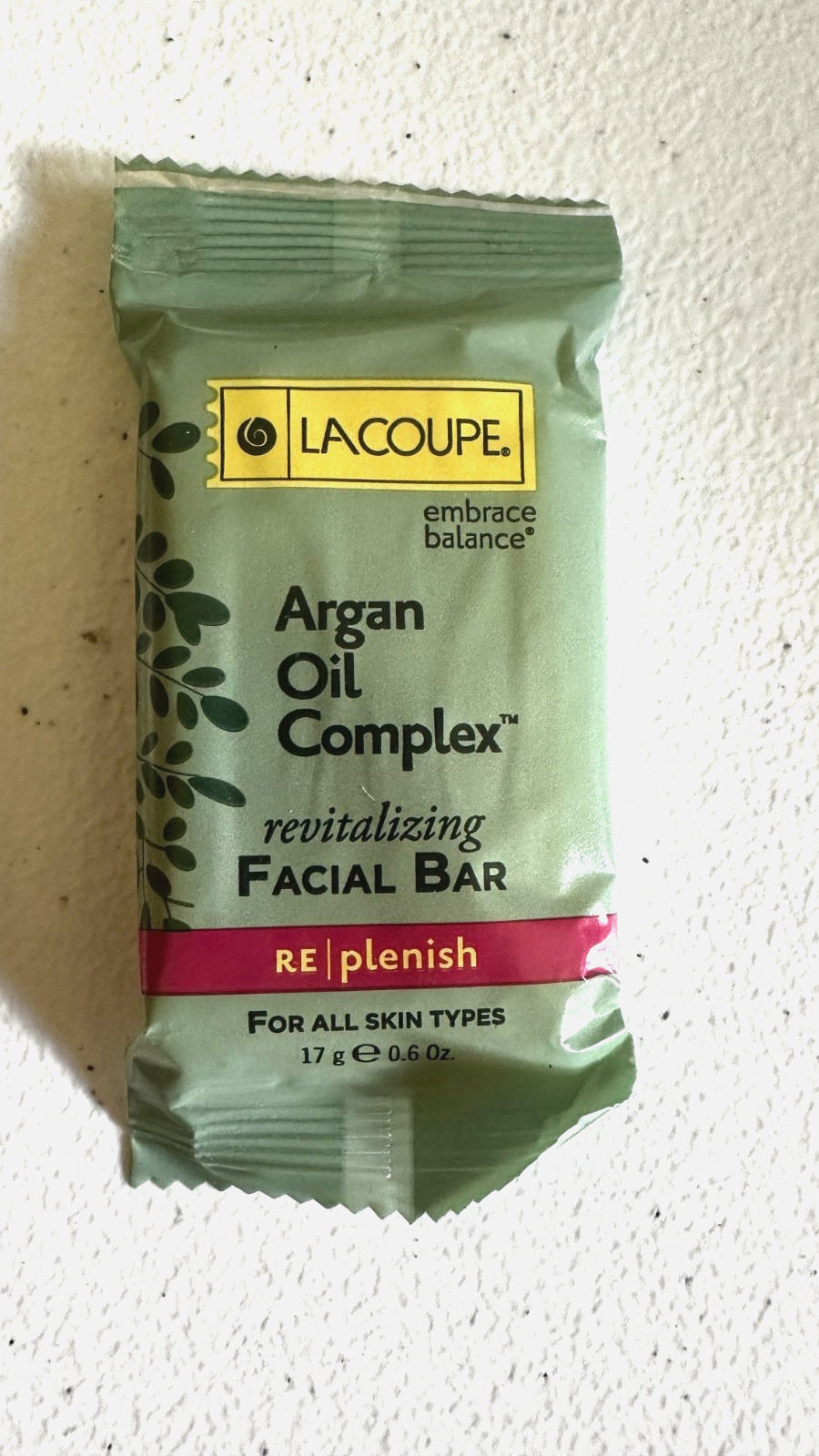 LACOUPE Argan Oil Complex Revitalizing Facial Bar Soap Mini Travel Size NEW