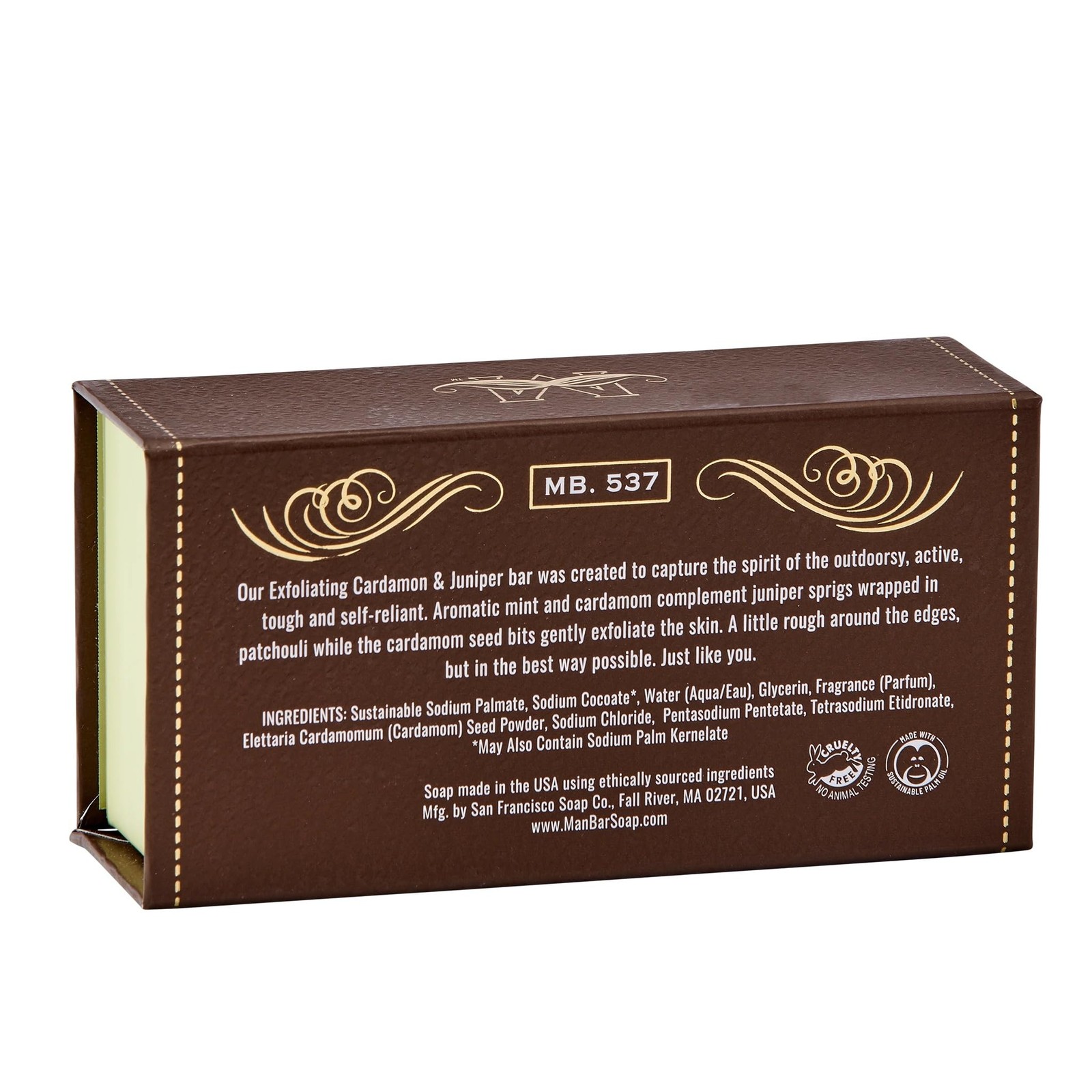 Peppered Cardamom And Juniper Man Bar – Exfoliating – No Harmful Chemicals – …