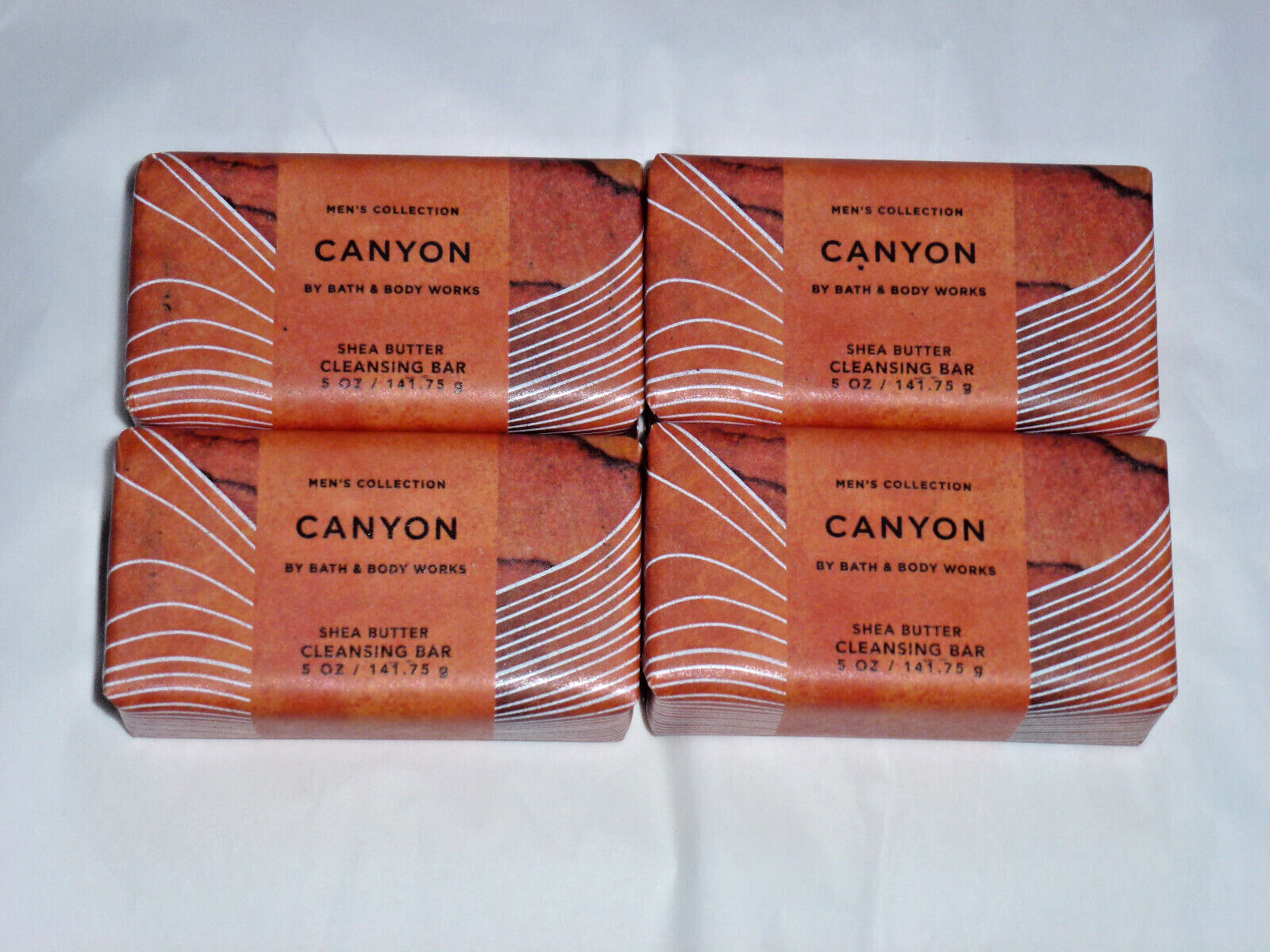Bath & Body Works CANYON MEN’S COLLECTION 5 OZ SHEA BUTTER CLEANSING BAR X 4