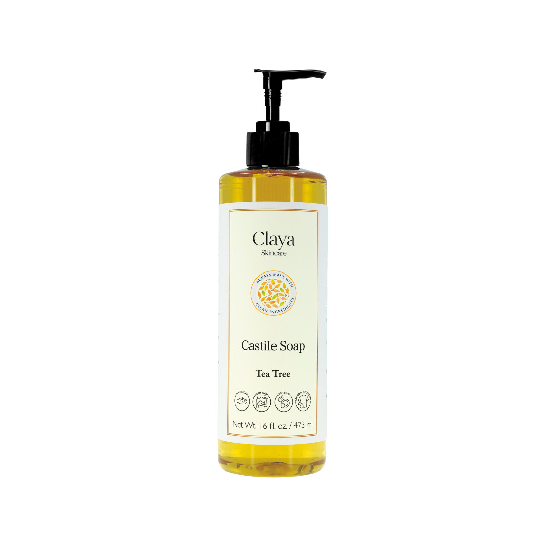 Liquid Castile Soap (Pump Cap) – Organic Ingredients, Gentle For Sensitive Skin