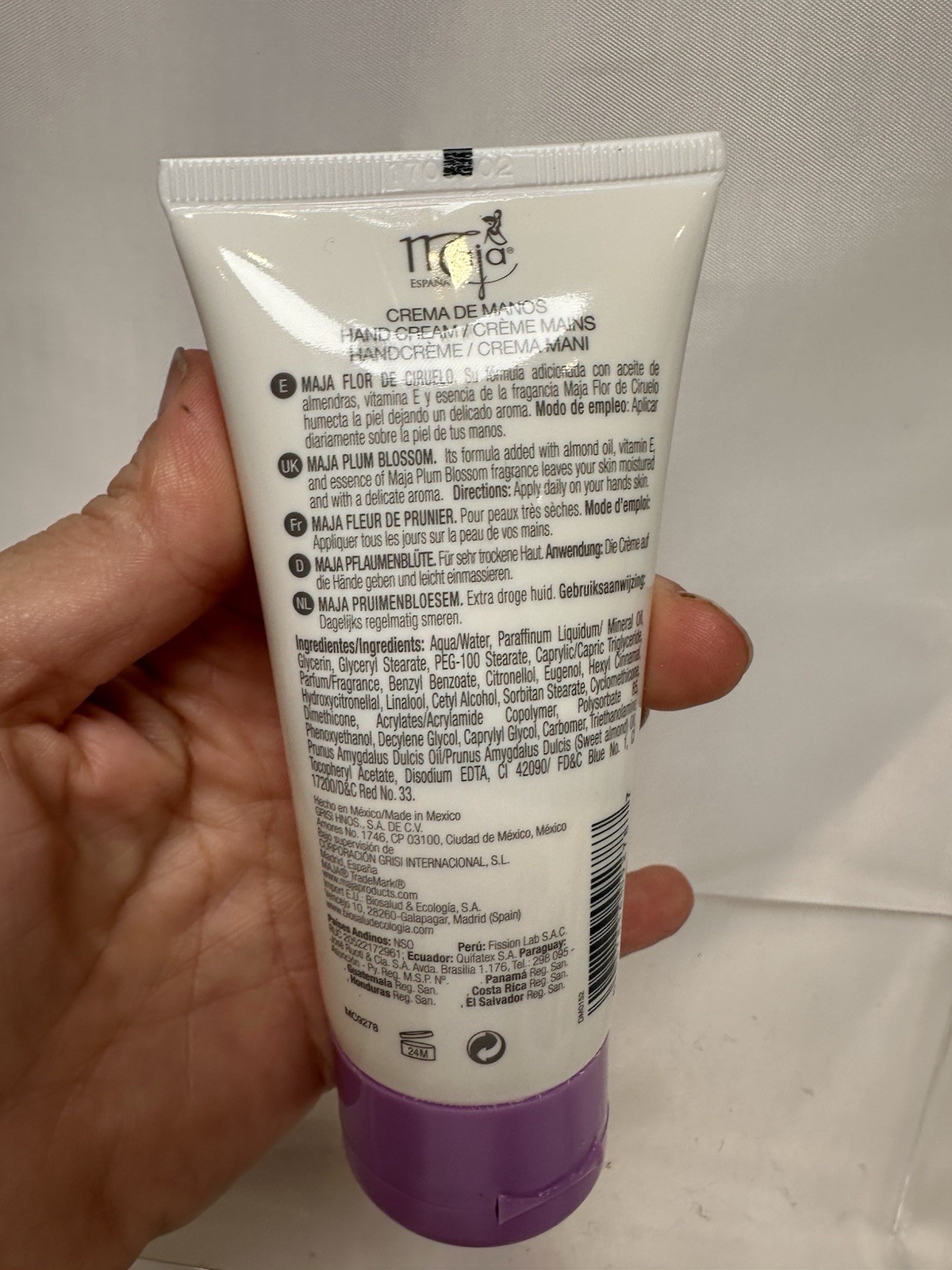Maja Spain Plum Blossom Luxury Scented Soap Hand Cream Perfume Mist