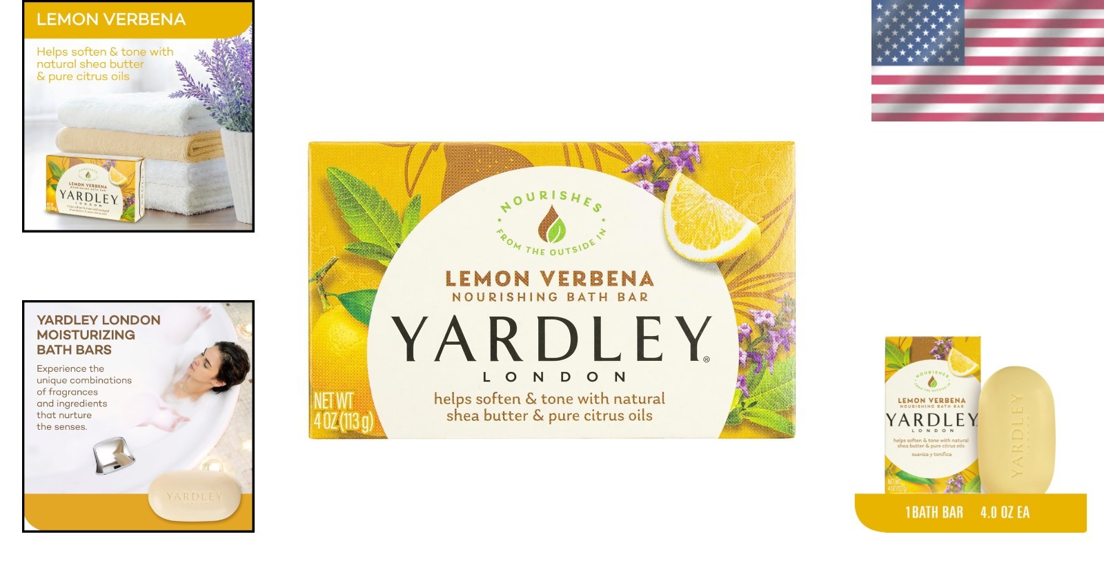 Luxurious Lemon Verbena Bath Bar – Organic & Cleansing, 4 oz for Whole Body