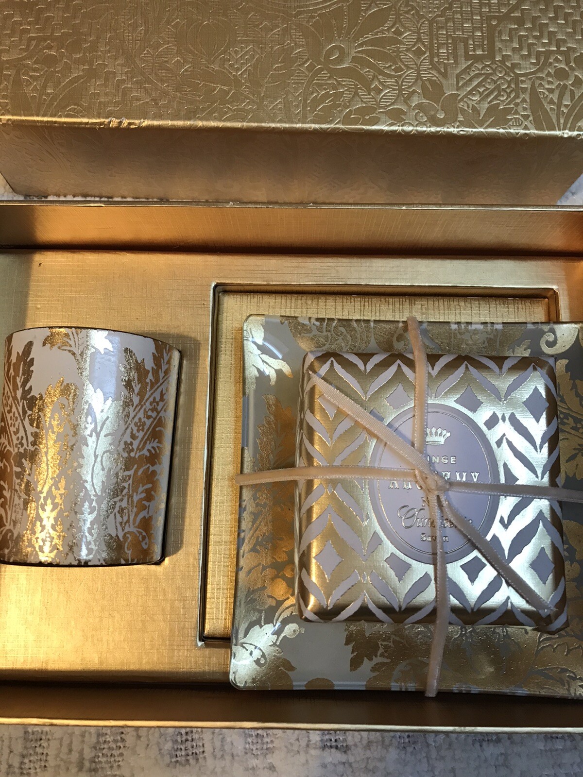 Fringe Alchemy Savon Vanilla Orange Luxury Scented Soap W.TRAY + CANDLE NEW!