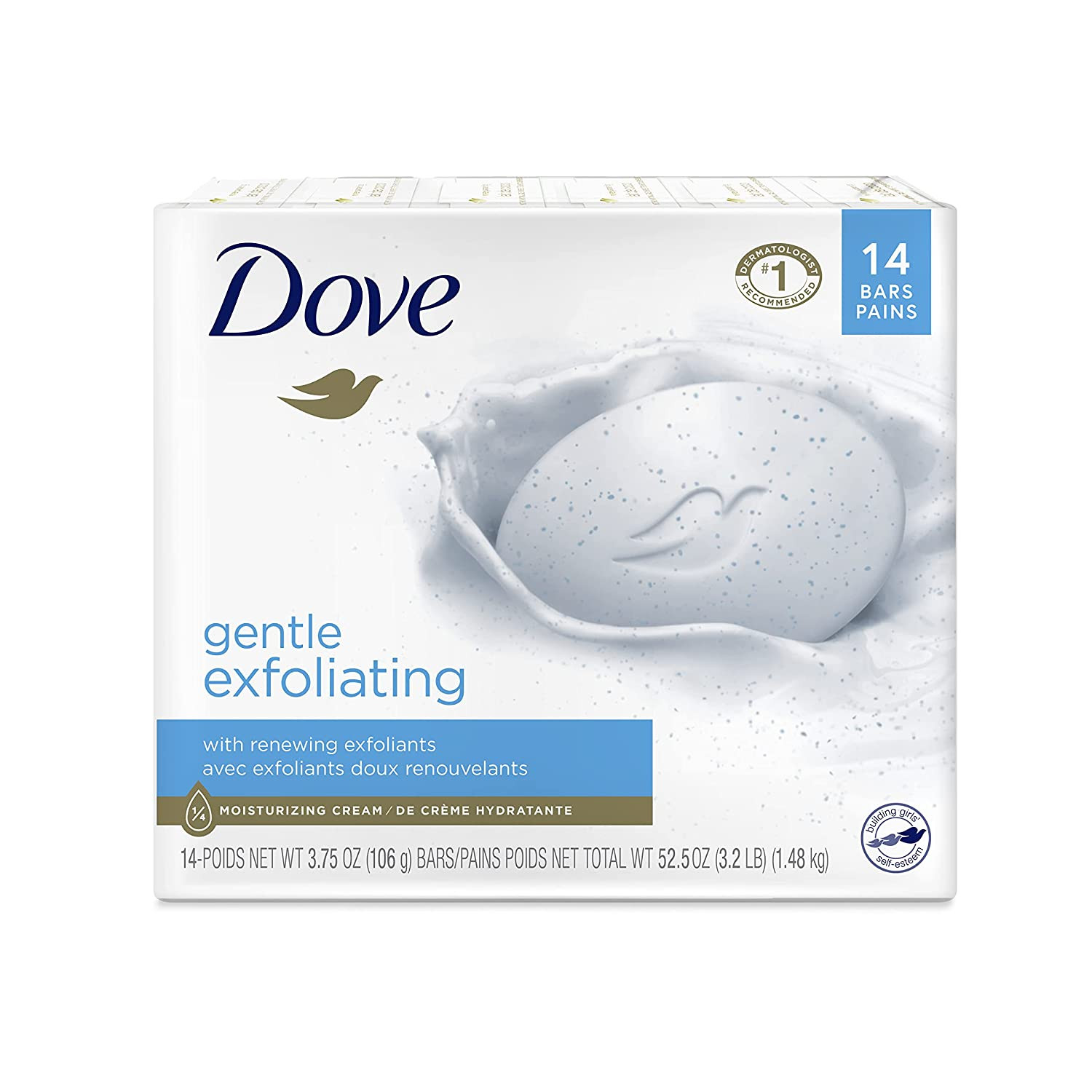 DOVE | Beauty Bar | Gentle Moisturizing Soap | Soft And Smooth Skin | Pack of 14