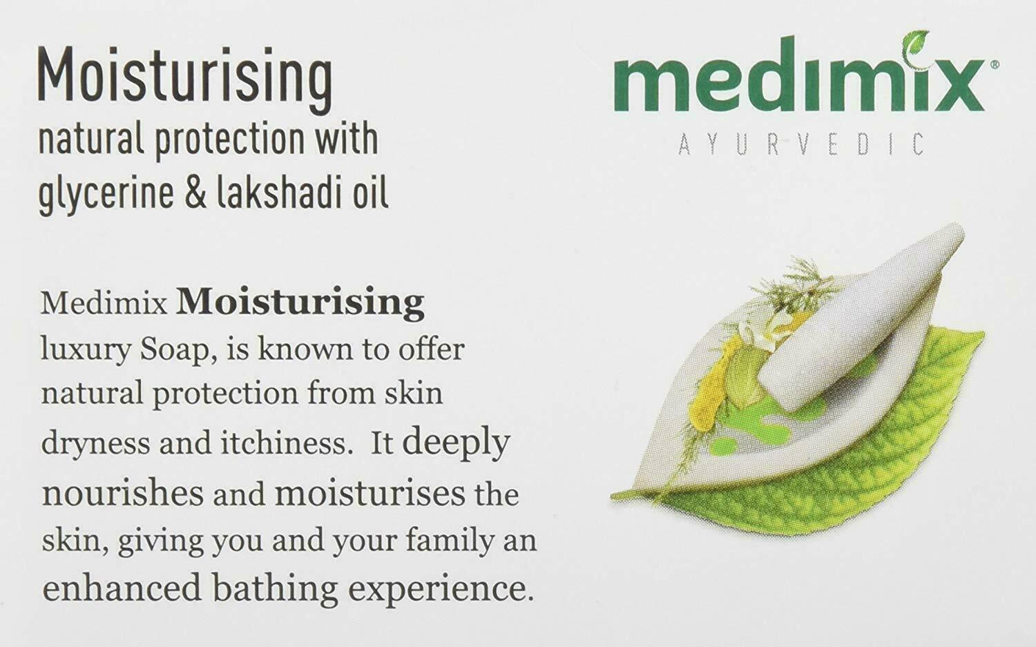Medimix Ayurvedic Natural Glycerine, Lakshadi Oil Bathing Bar, 125 g Soap + Free