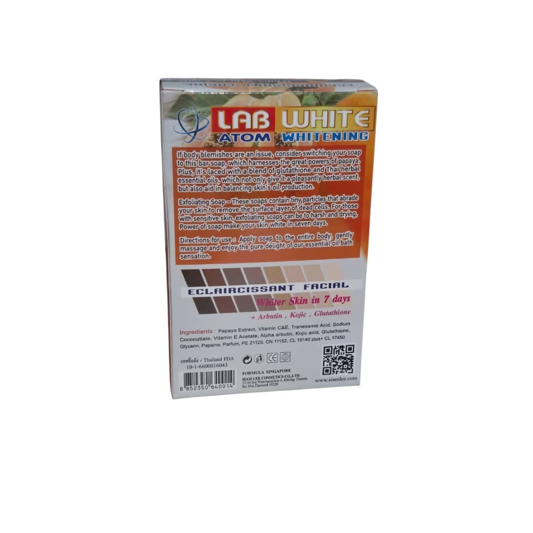 Lab White (Papaya Extract) Face & Body Soap X 1 Bar