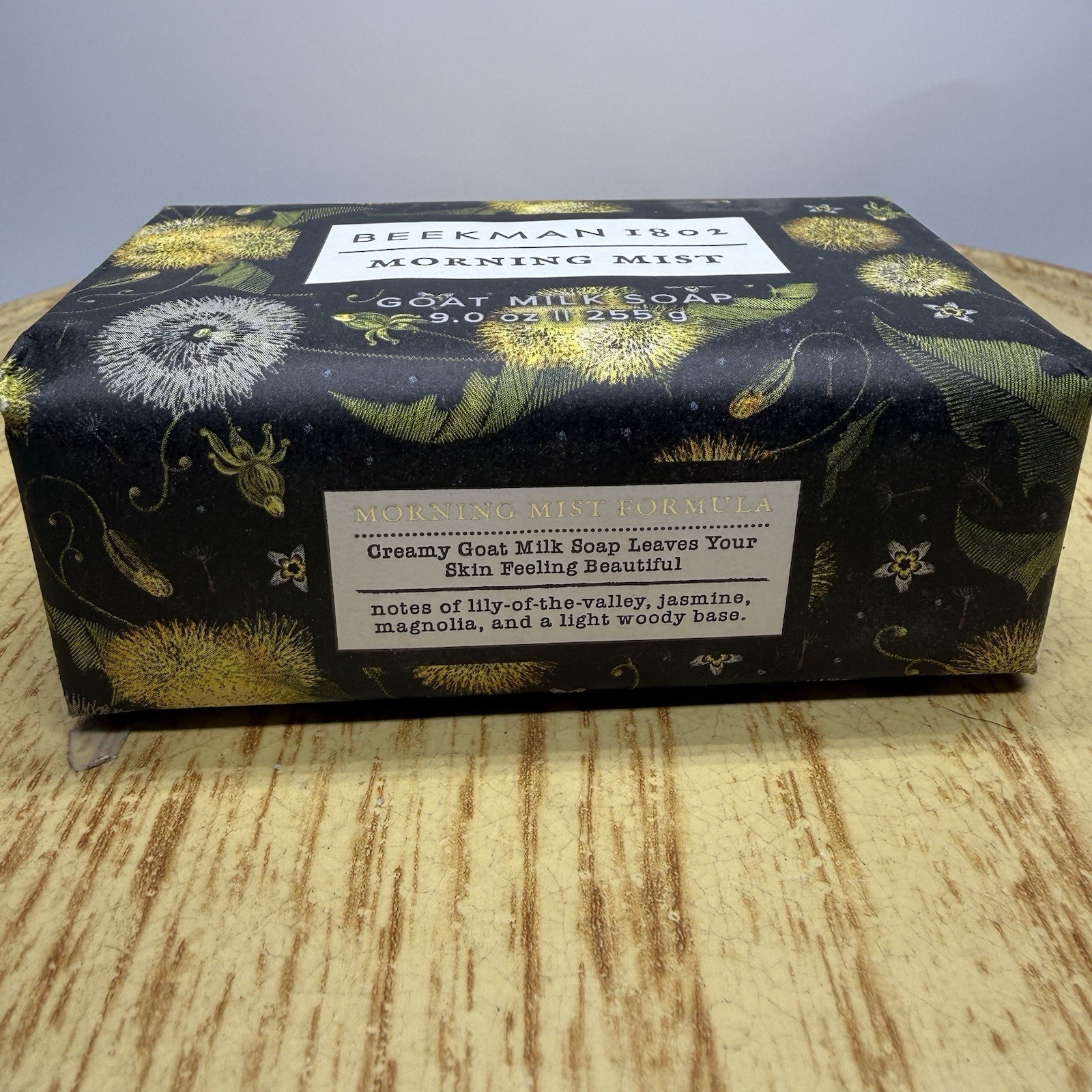 Beekman 1802 Pure Goat Milk Soap Bar Morning Mist 9 oz NEW Lily Of The Valley