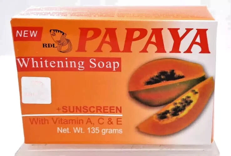 10PCS RDL Papaya All Natural Whitening Soap with Vitamin A, C & E- FREE SHIPPING