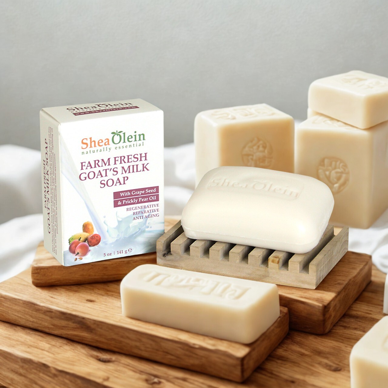 Shea Olein: Farm Fresh Goat’s Milk Soap – 5 oz.