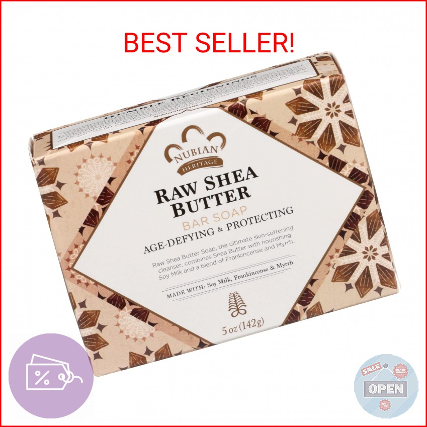 Bar Soap Raw Shea Butter 5 Oz By Nubian Heritage