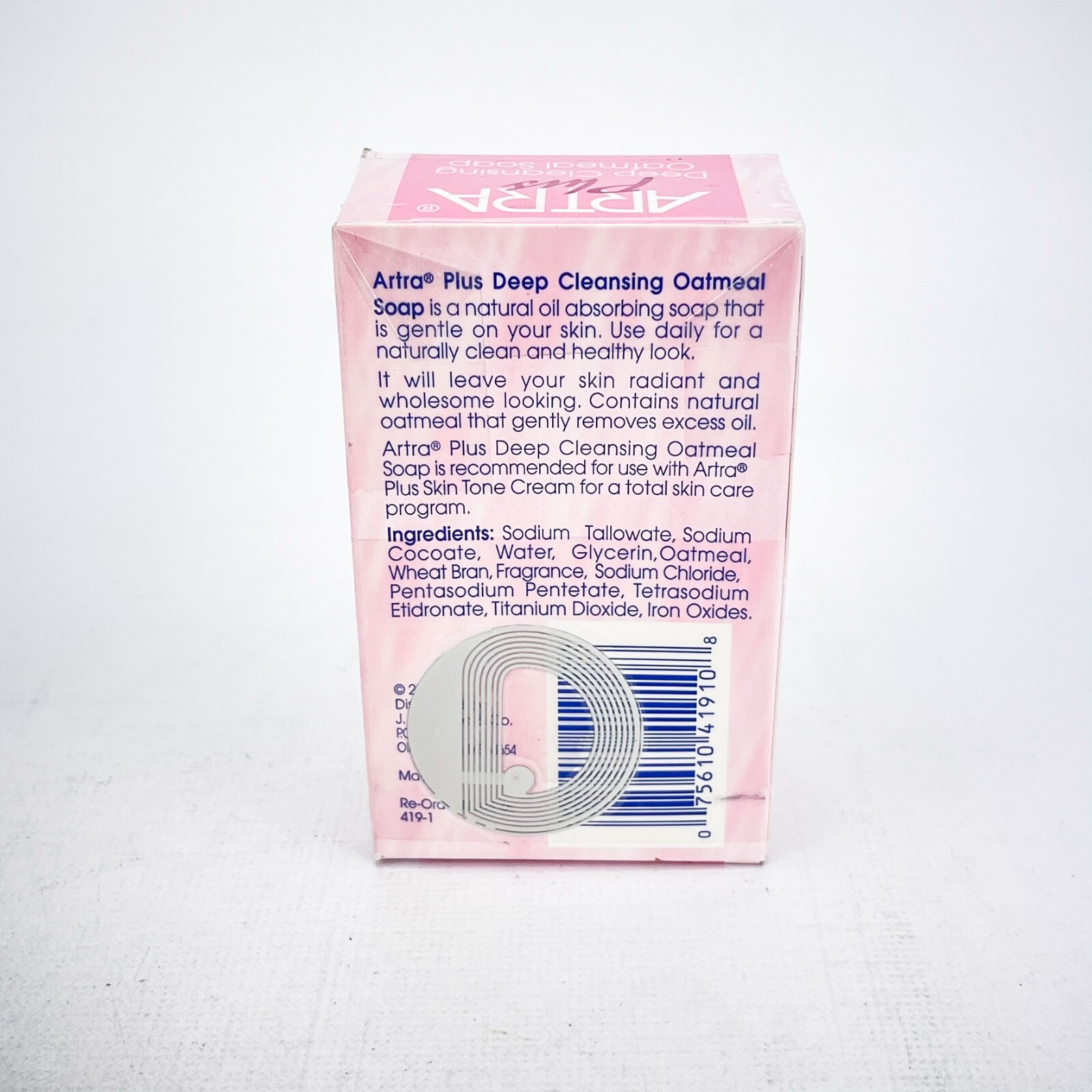 Artra Plus Deep Cleansing Oatmeal Soap 3.6 Oz Each Lot of 3 Pink
