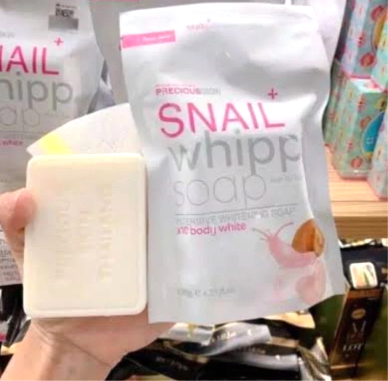 4 x100g. Snail White Whipp Soap Bar Foam with Delicate Softening Namu Life