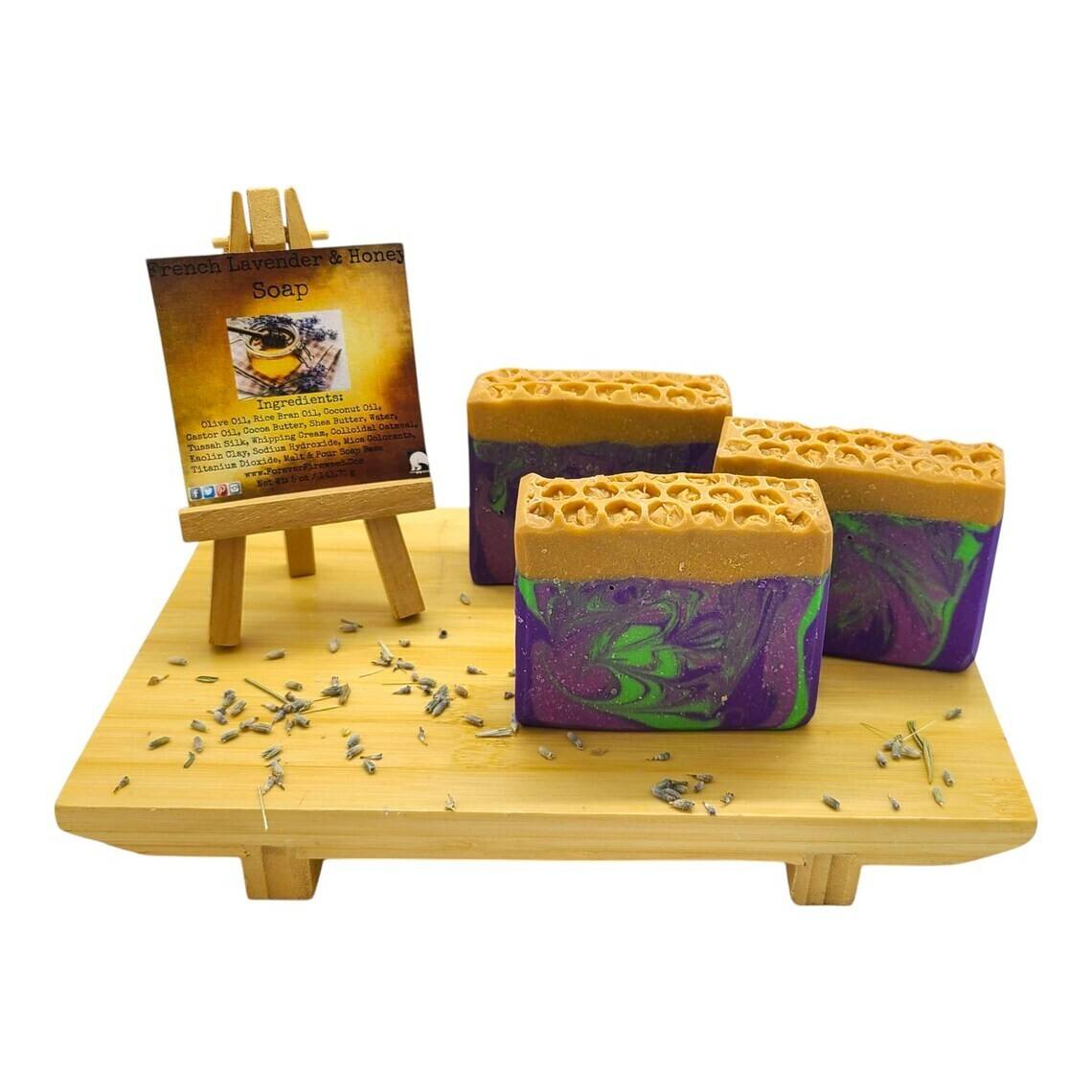 French Lavender & Honey Handmade Bar Soap