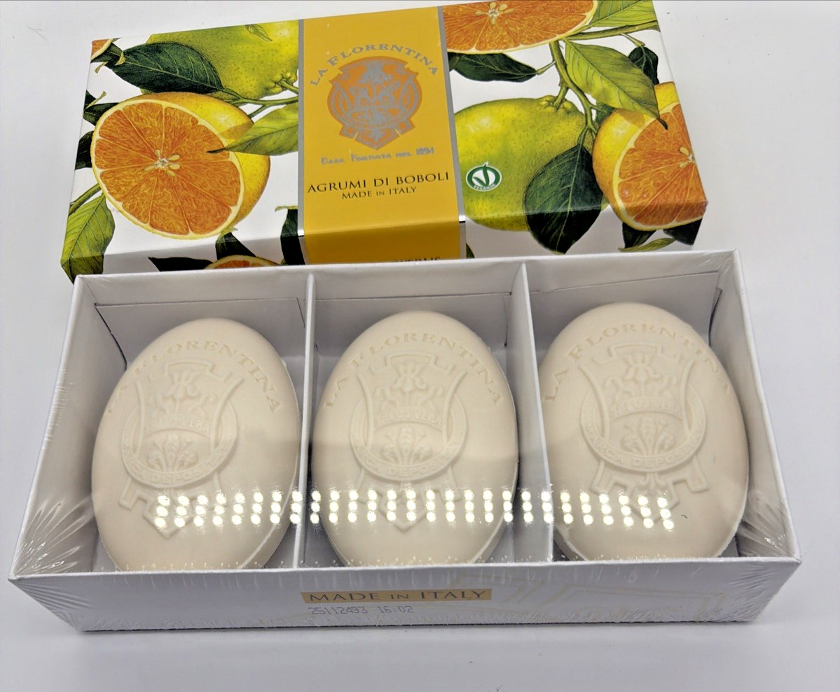 La Florentina Agrumi di Boboli Soap CITRUS HAND SOAP SET ITALY 3 – 5.3 oz bars
