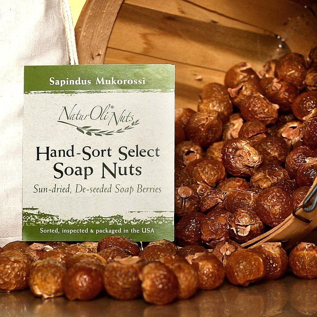 Soap Nuts/Soap Berries – 4-Lbs Organic (960 Loads) + 18X Travel Bottle! Select S